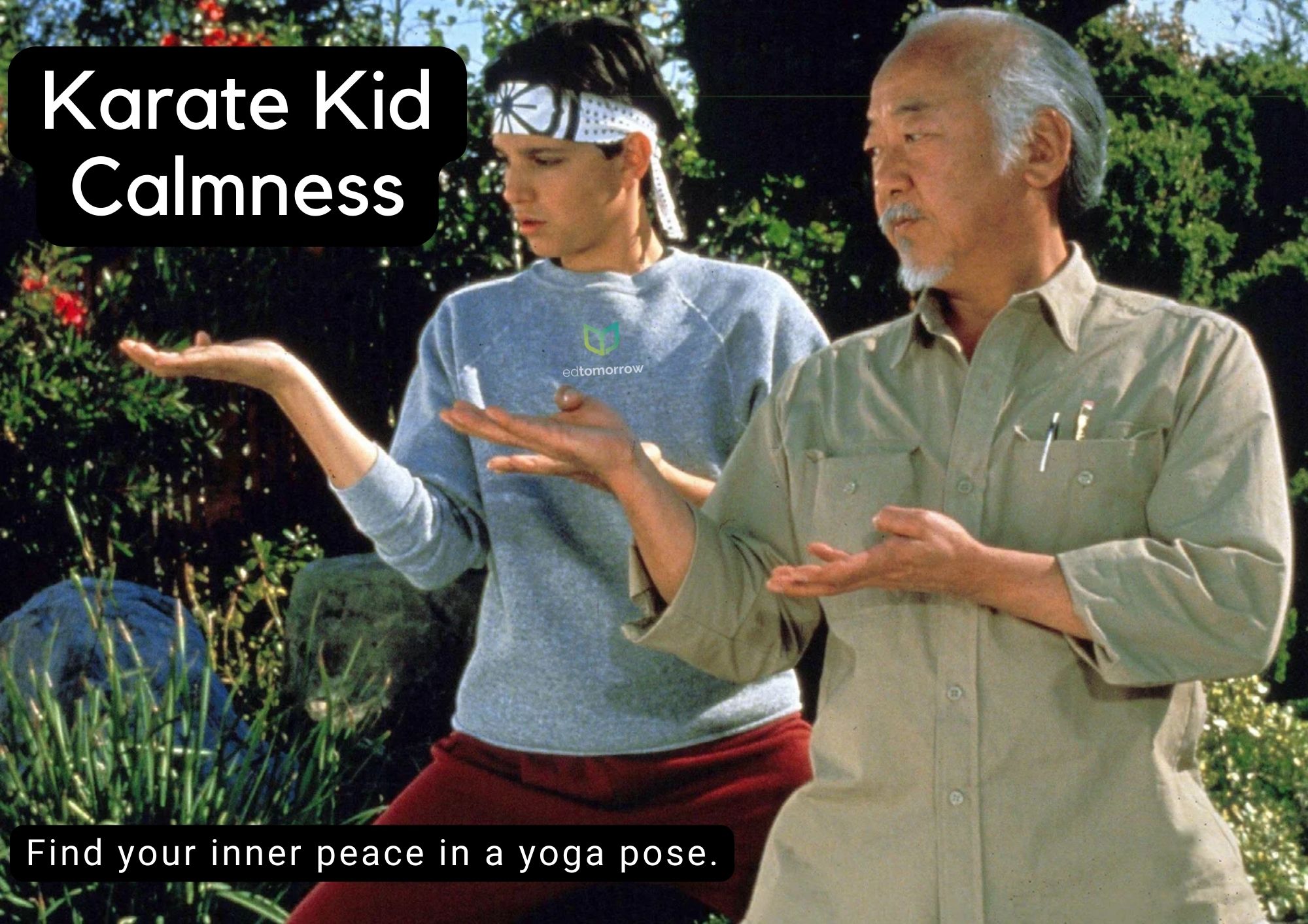Karate Kid Yoga Pose