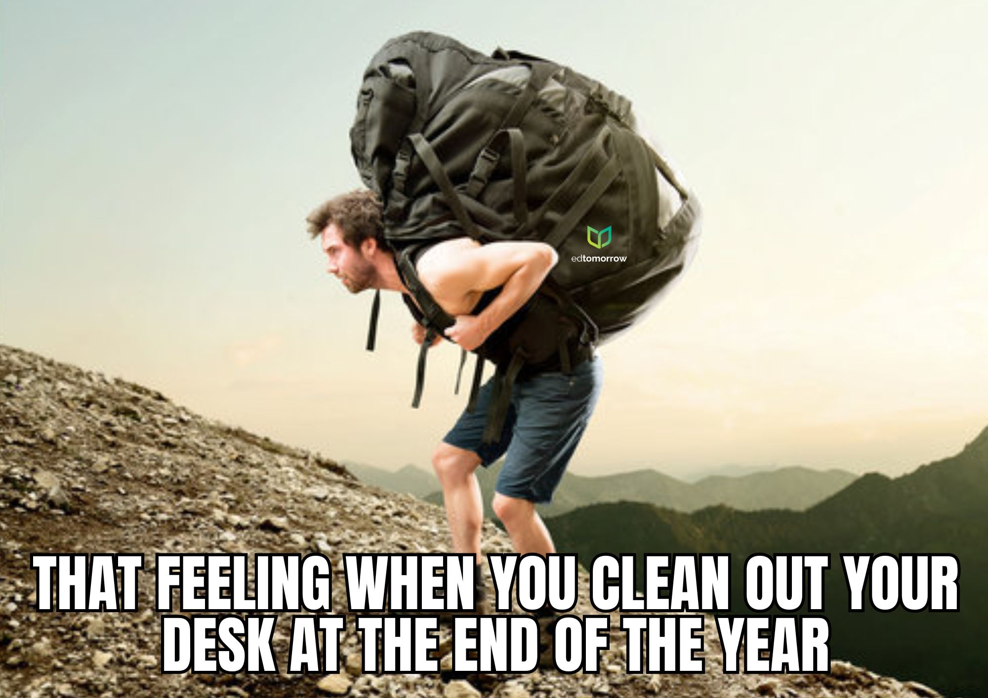 Cleaning Out Desk