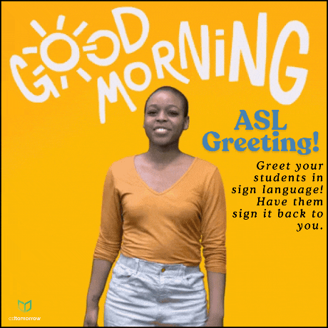 ASL Good Morning Greeting