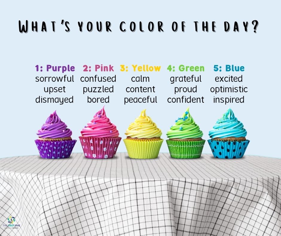 Color of the Day Cupcake Check-In