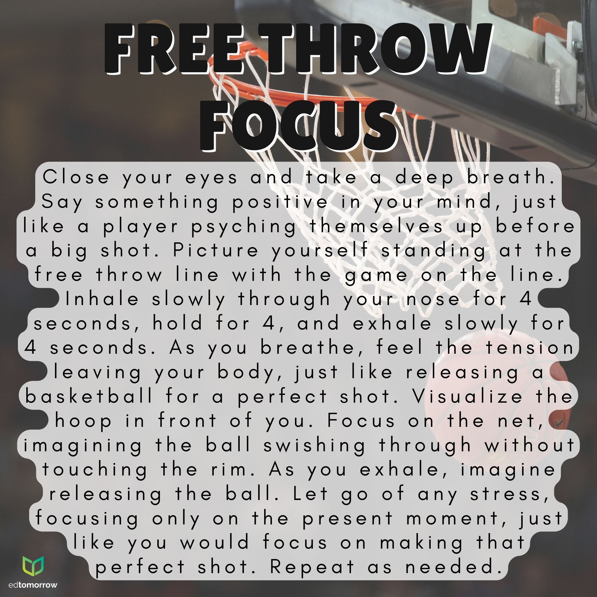 Basketball Free Throw Focus