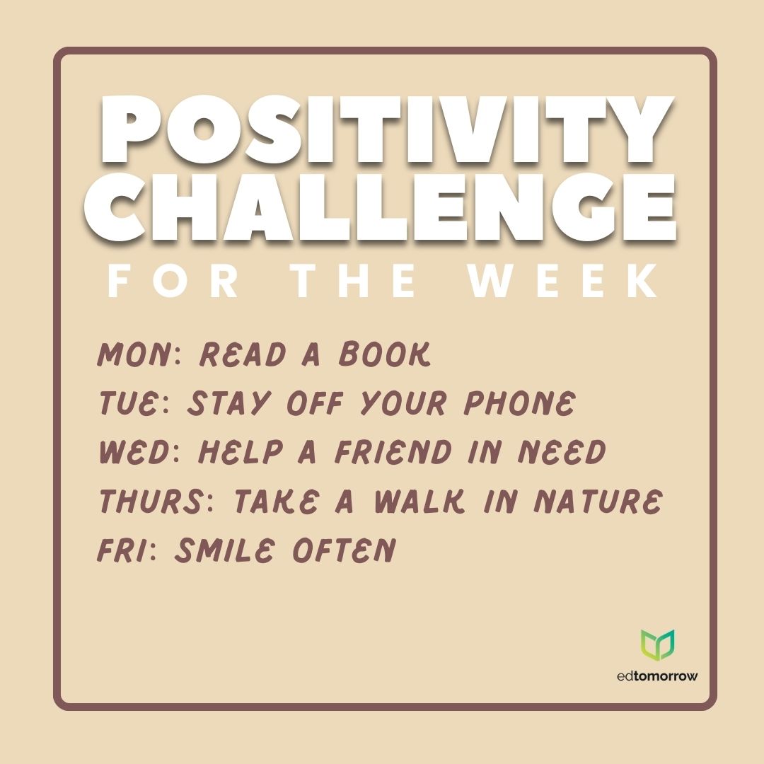 Positivity Challenge for the Week