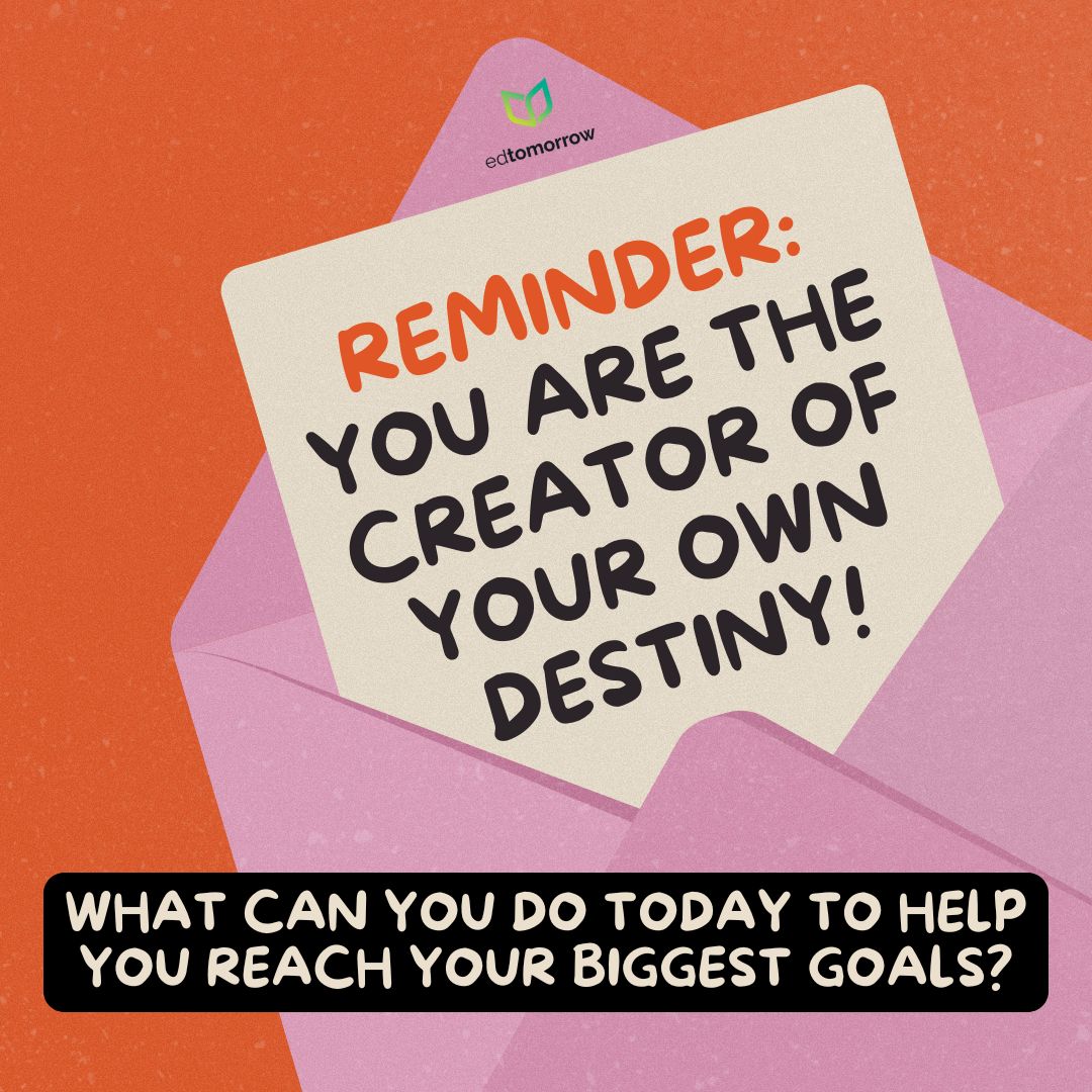 You Are the Creator of Your Own Destiny