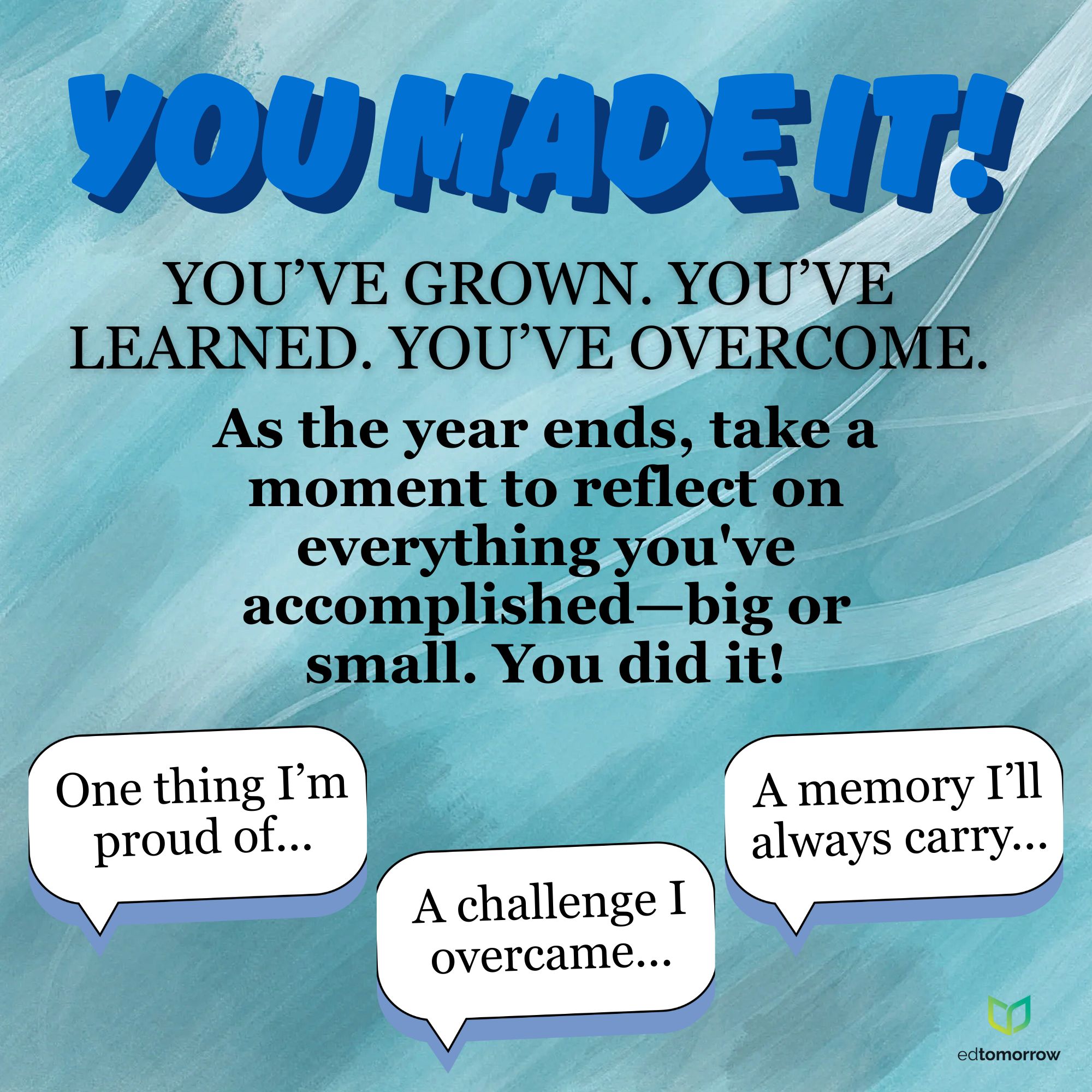 End of Year Reflection