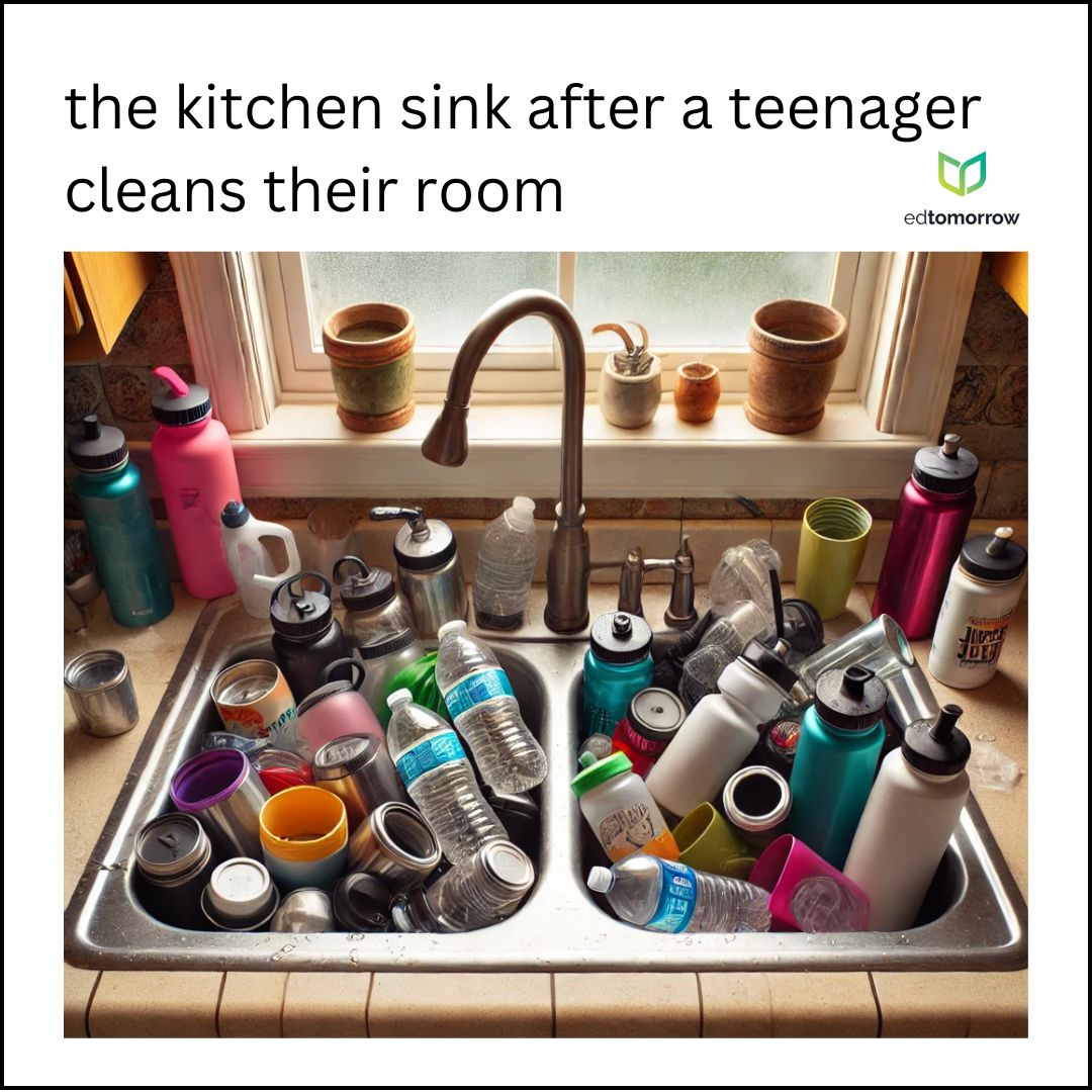 Kitchen Sink After Cleaning Room
