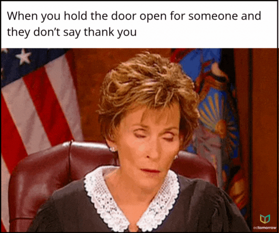 Holding the Door for Someone