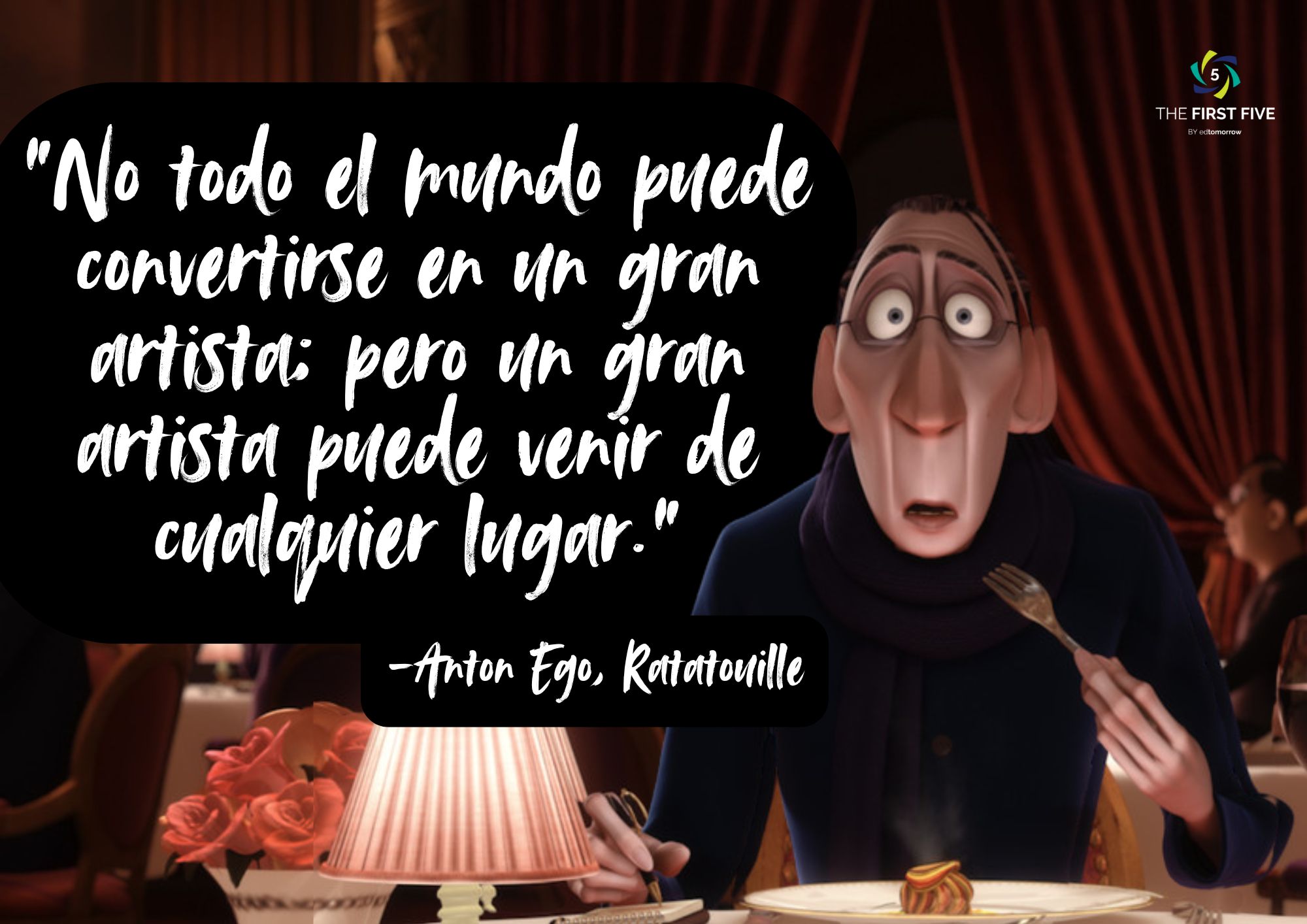Anton Ego Ratatouille Convertirse Artista