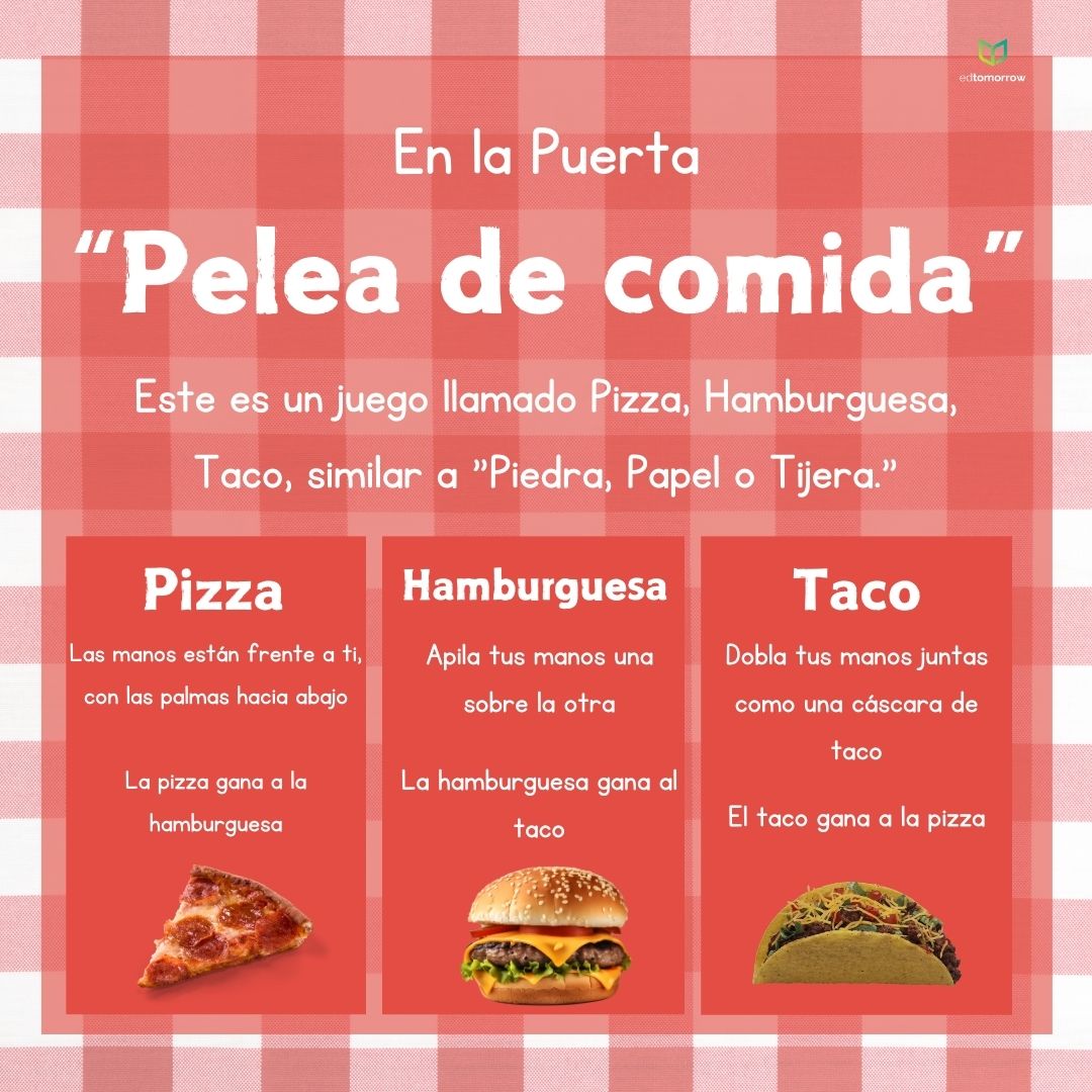 Pelea de Comida Pizza Hamburguesa Taco