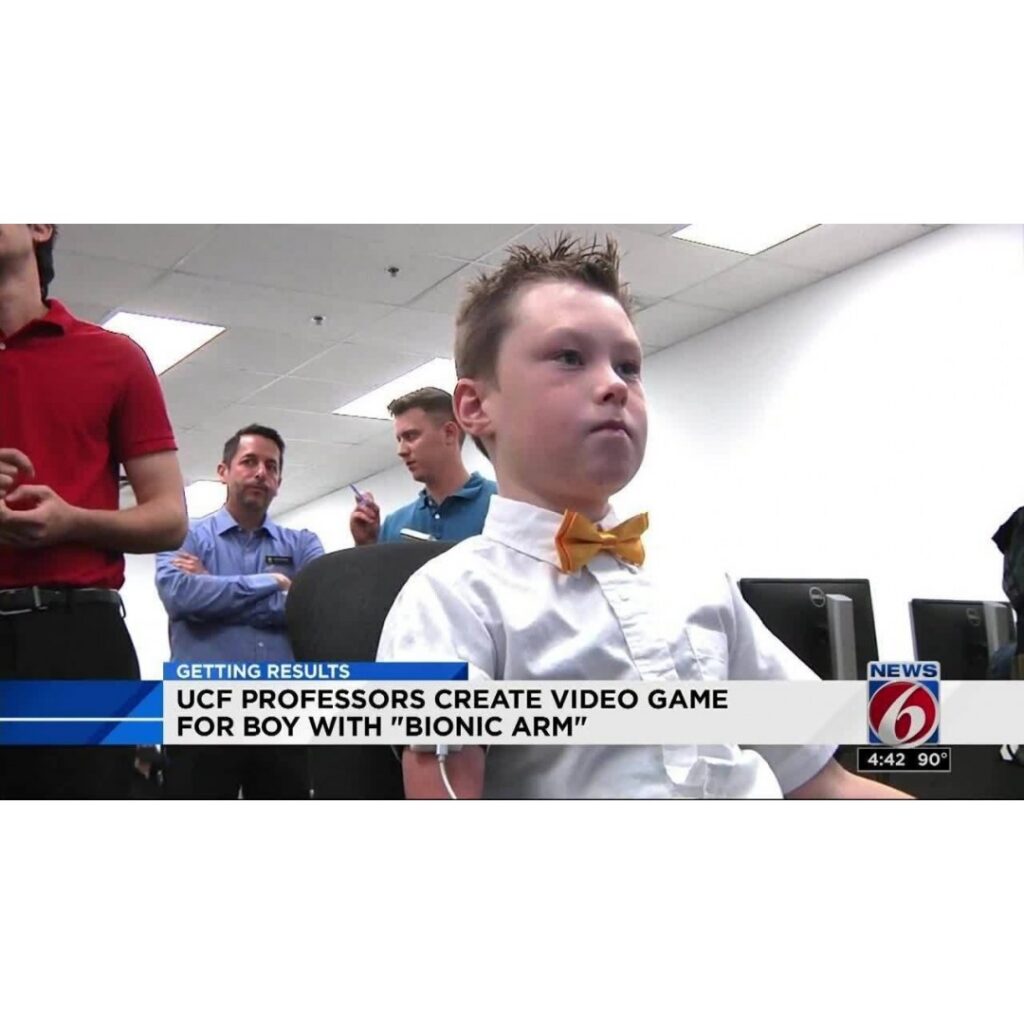 UCF professors create video game for boy with bionic arm