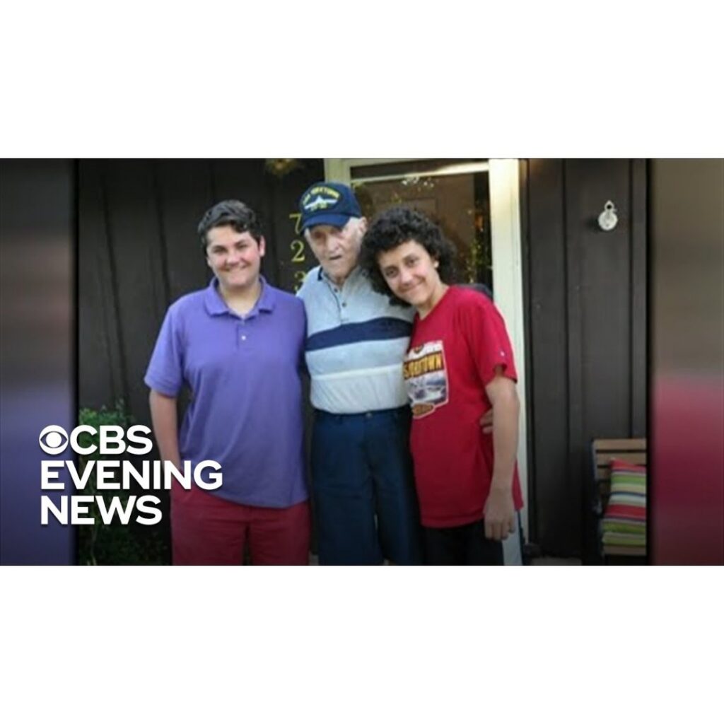 Young Twins Befriend WWII Veteran After Hearing His Story