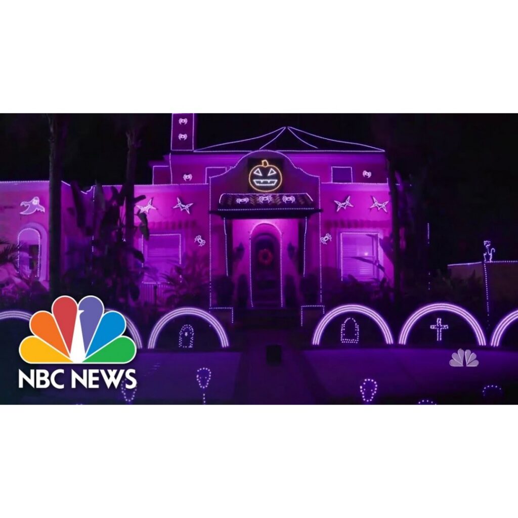 Halloween House Light Show Raises Money For Charity