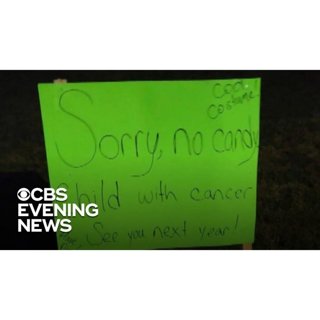 Kids Leave Sweet Gesture on Halloween for 3-year-old Diagnosed with Leukemia