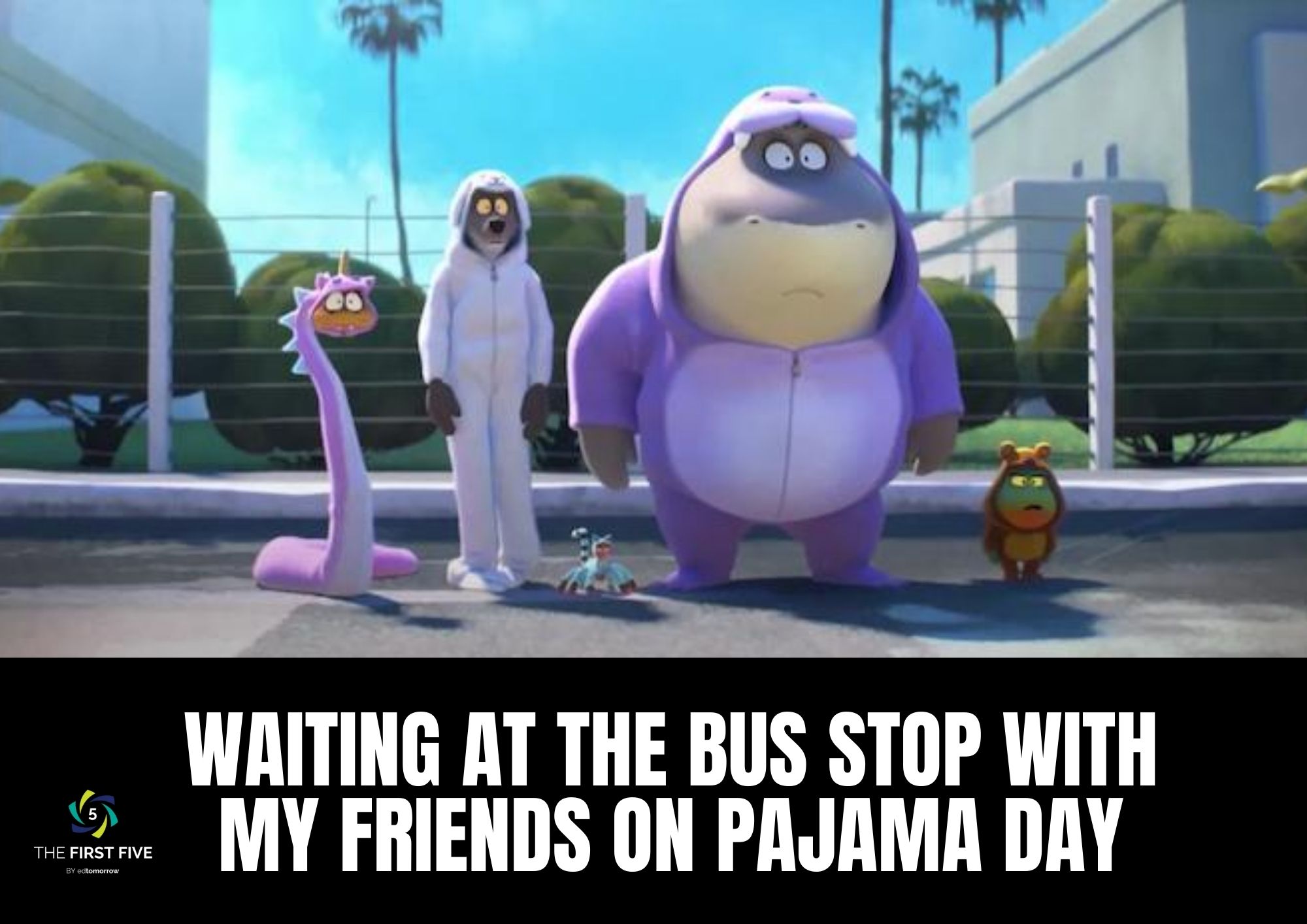 Bad Guys PJ Day Bus Stop