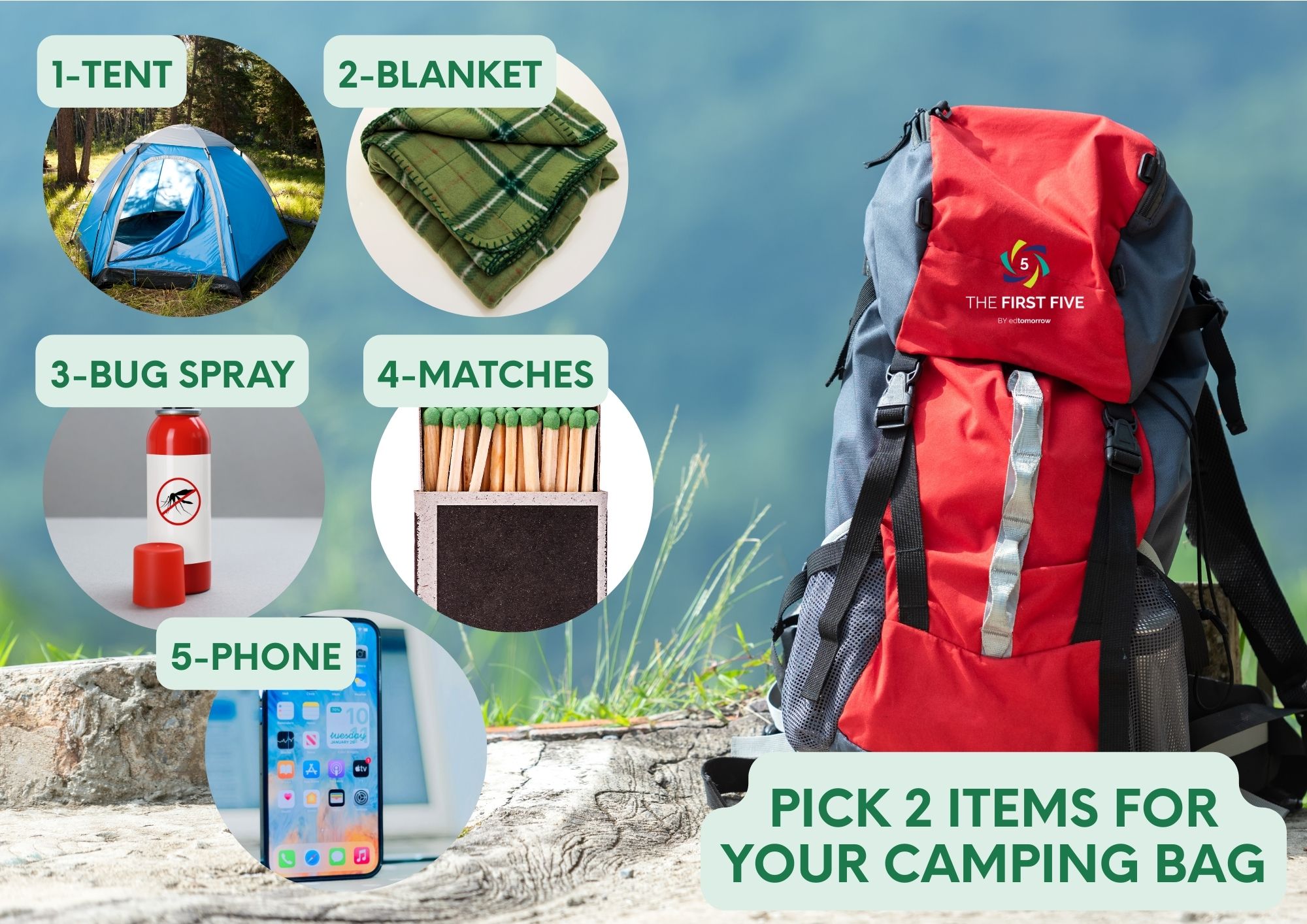 Camping Bag 2 Items