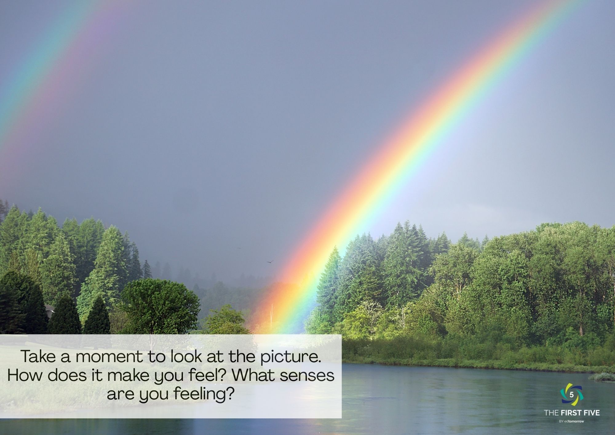 Rainbow Lake Scene