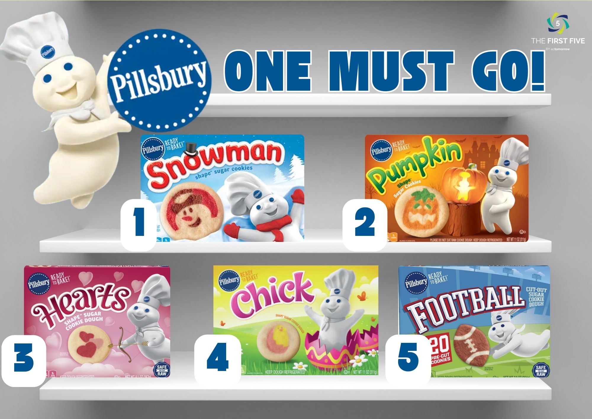 One Must Go Pillsbury Cookie Shapes