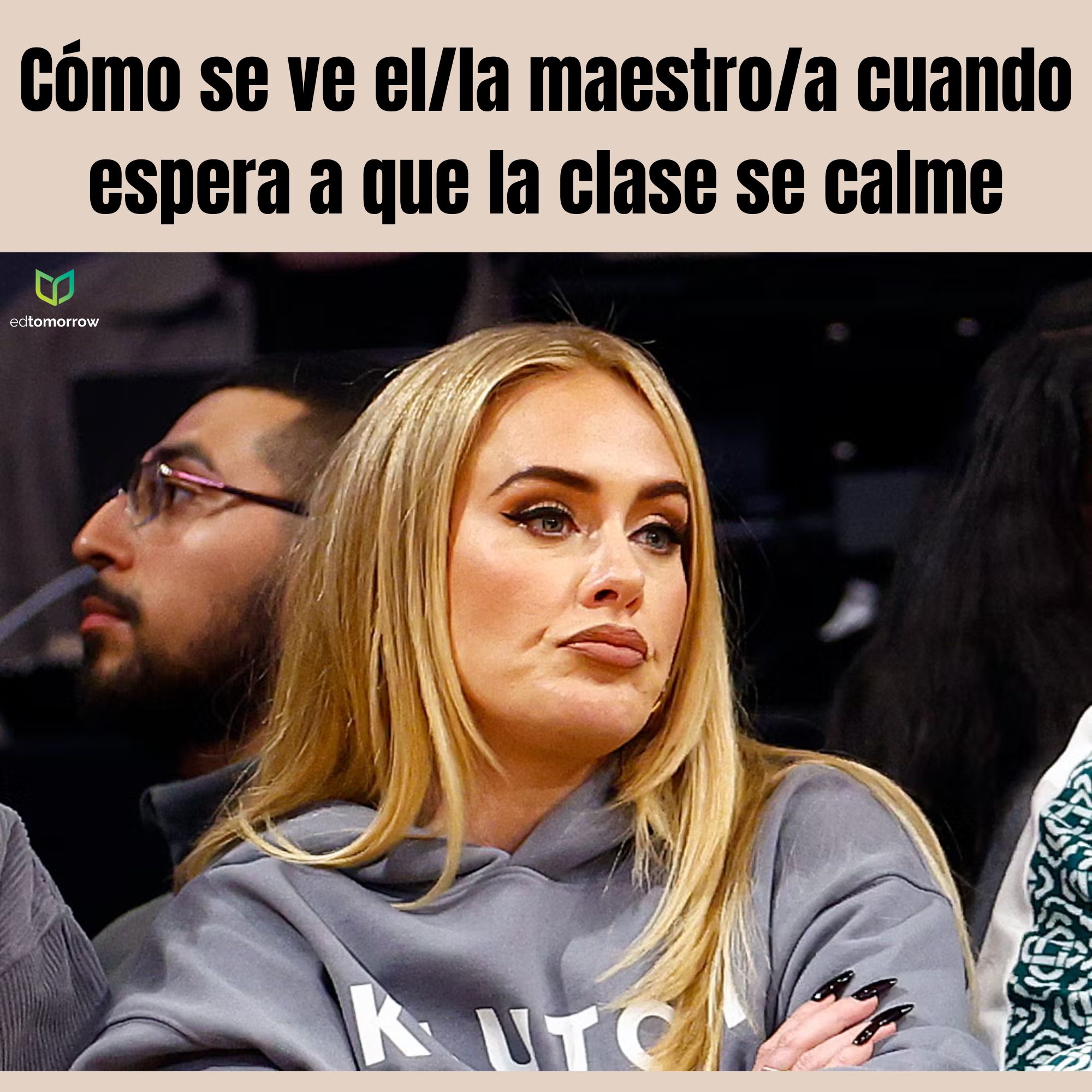 Cuando Espera a Que la Clase se Calme Adele