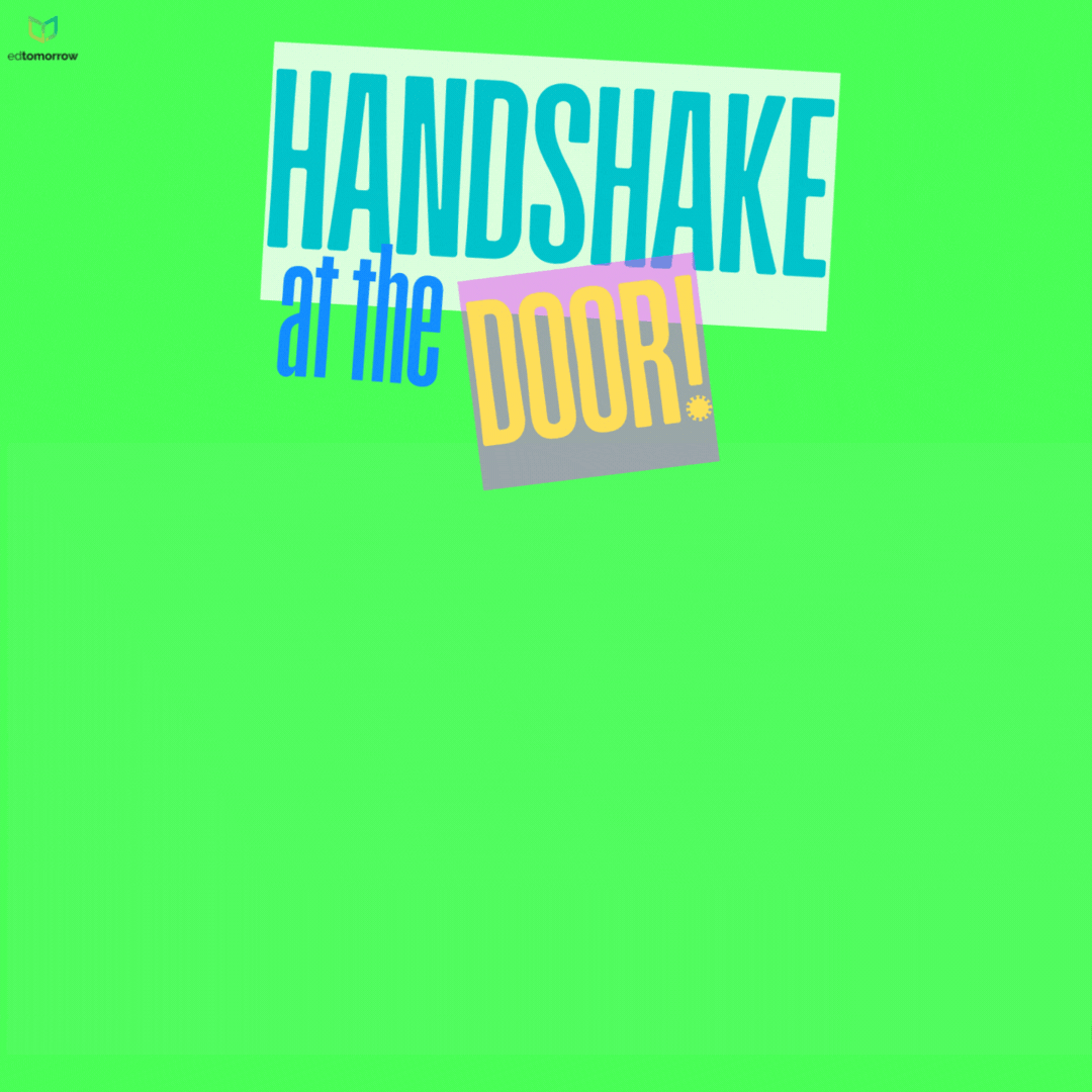 Green Handshake Silhouette