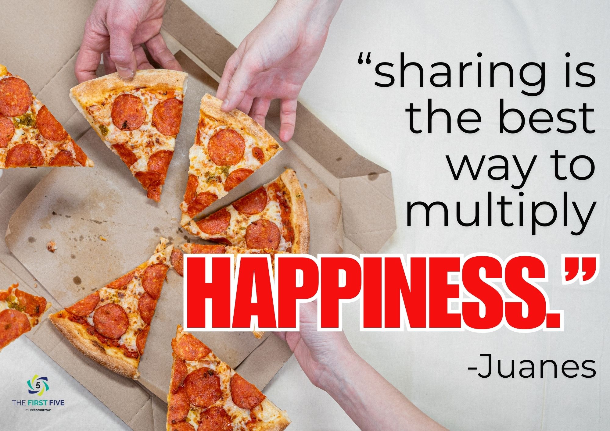 Juanes Sharing Multiplies Happiness