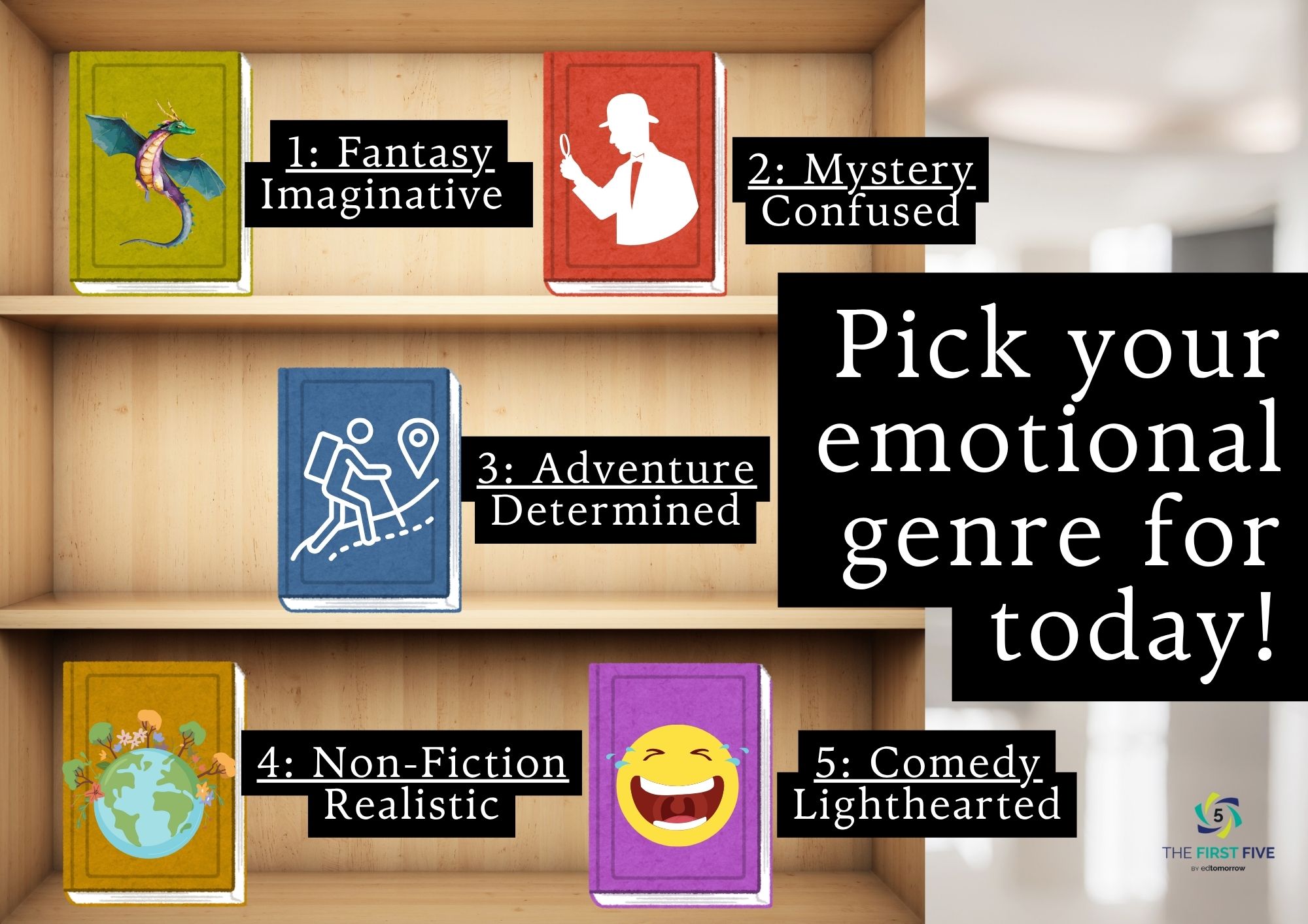 Emotional Book Shelf