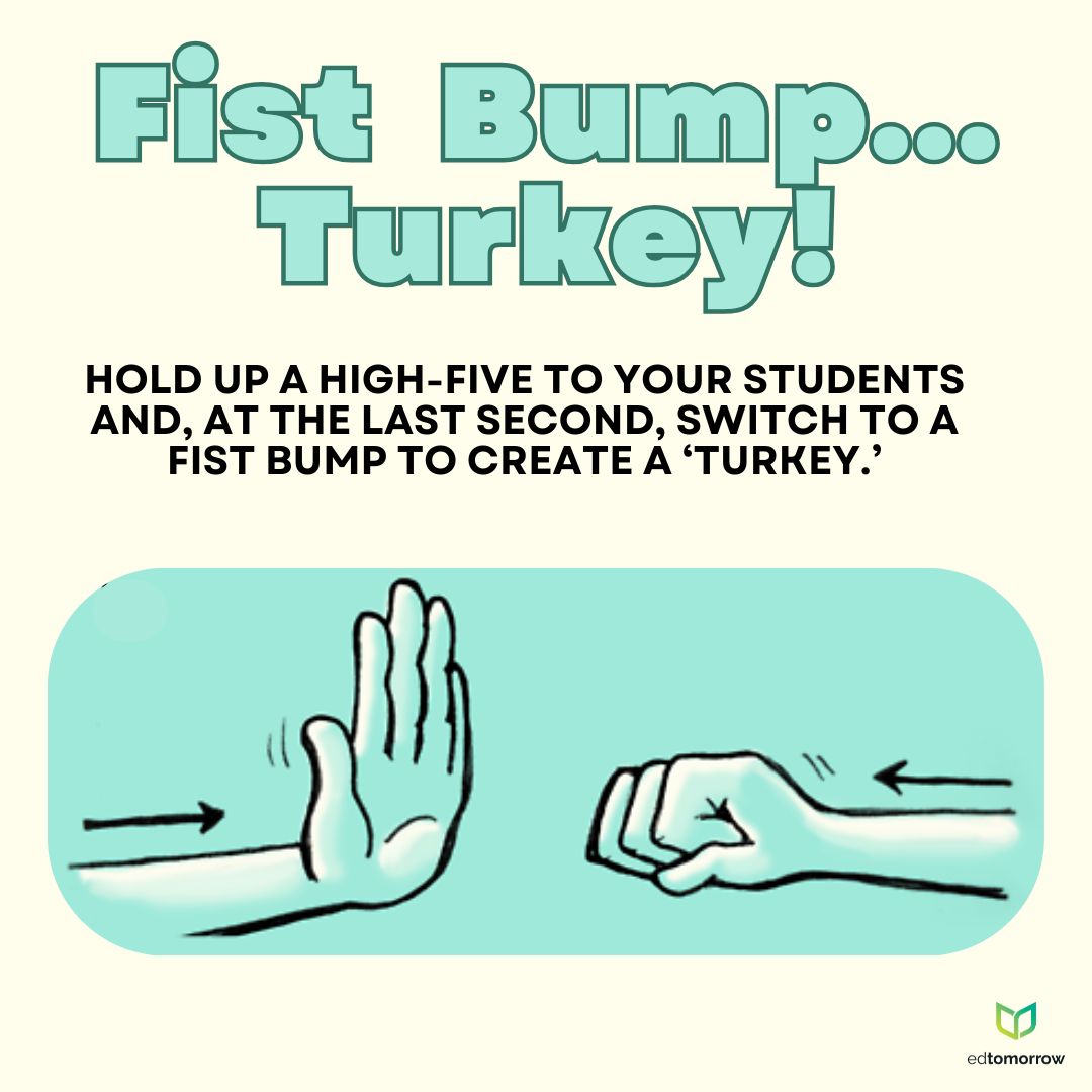 Fist Bump…Turkey!