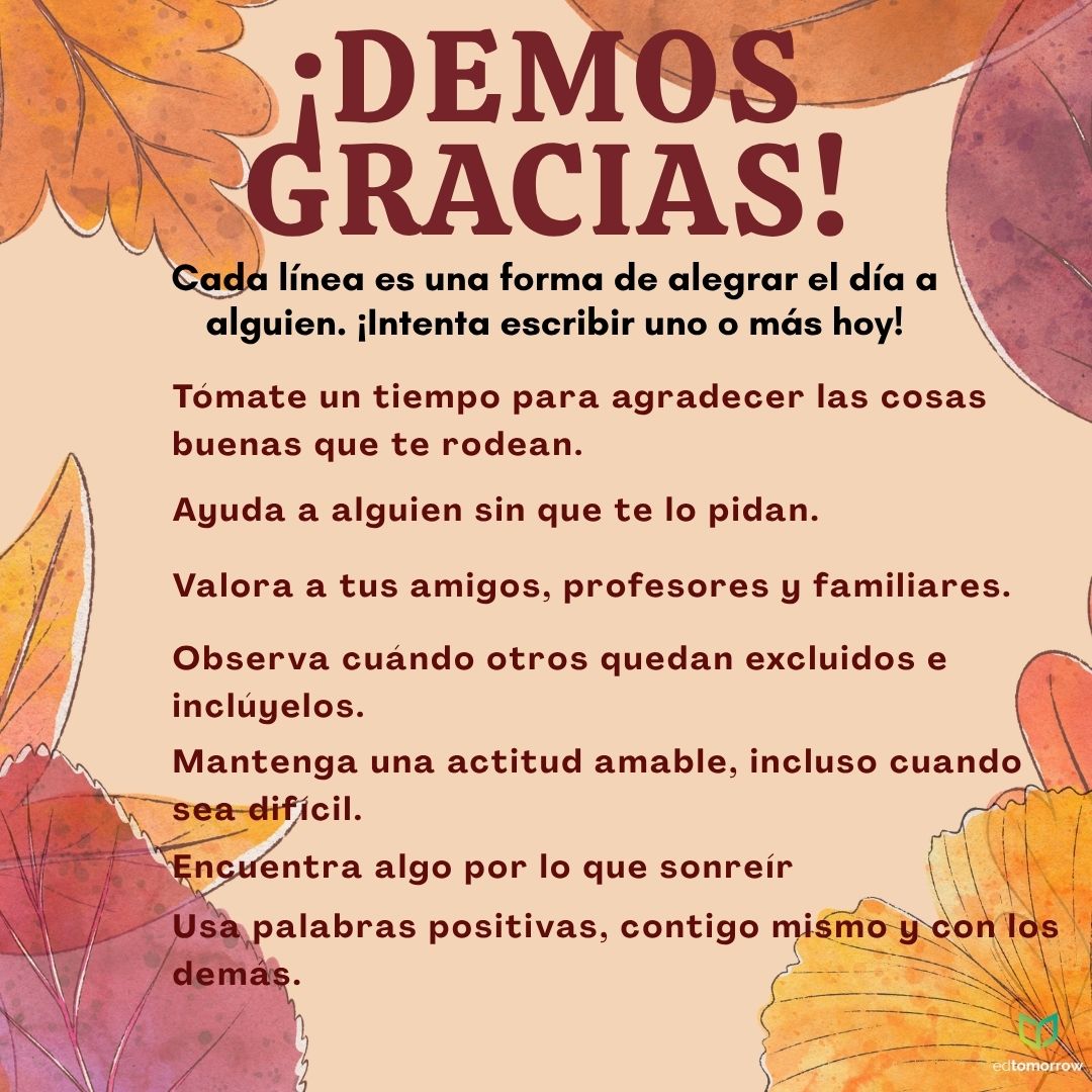 ¡Seamos Agradecidos!