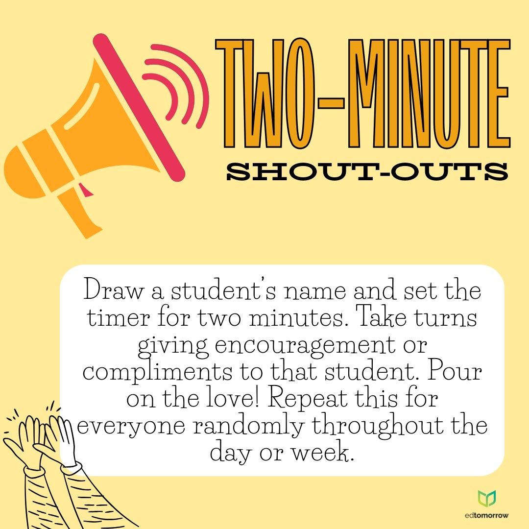 Two-Minute Shout-Outs