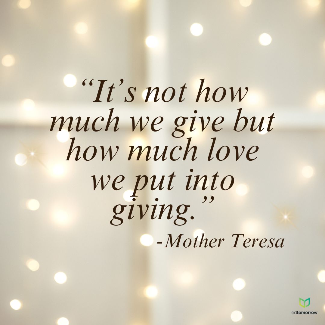 Mother Teresa Giving