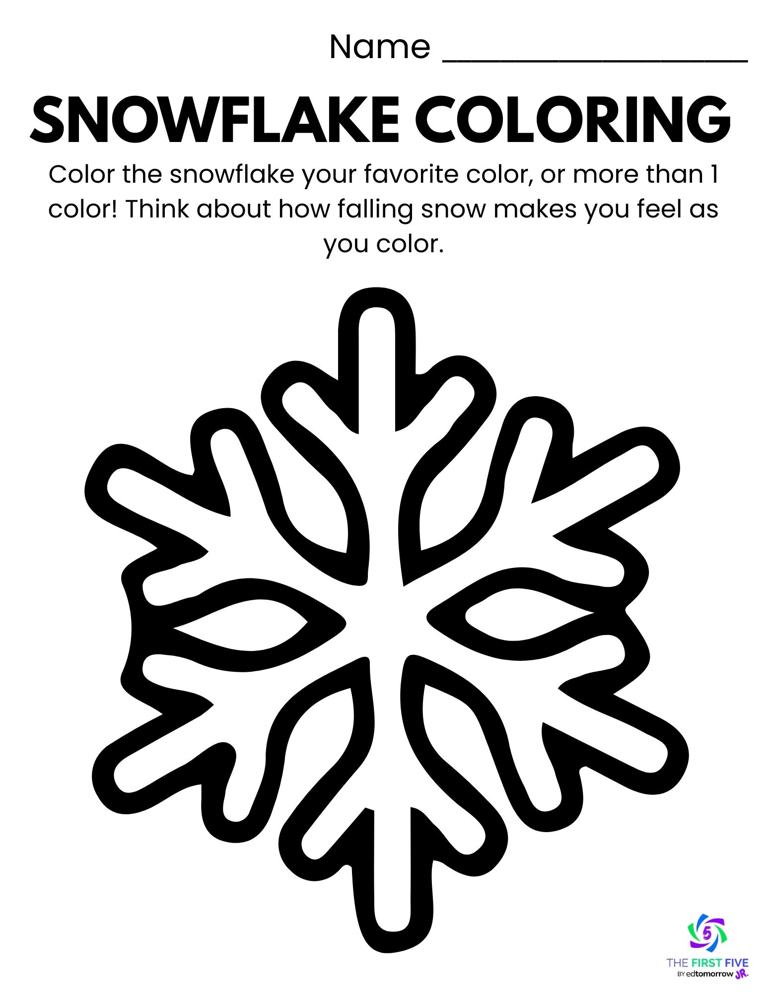 Snowflake Coloring