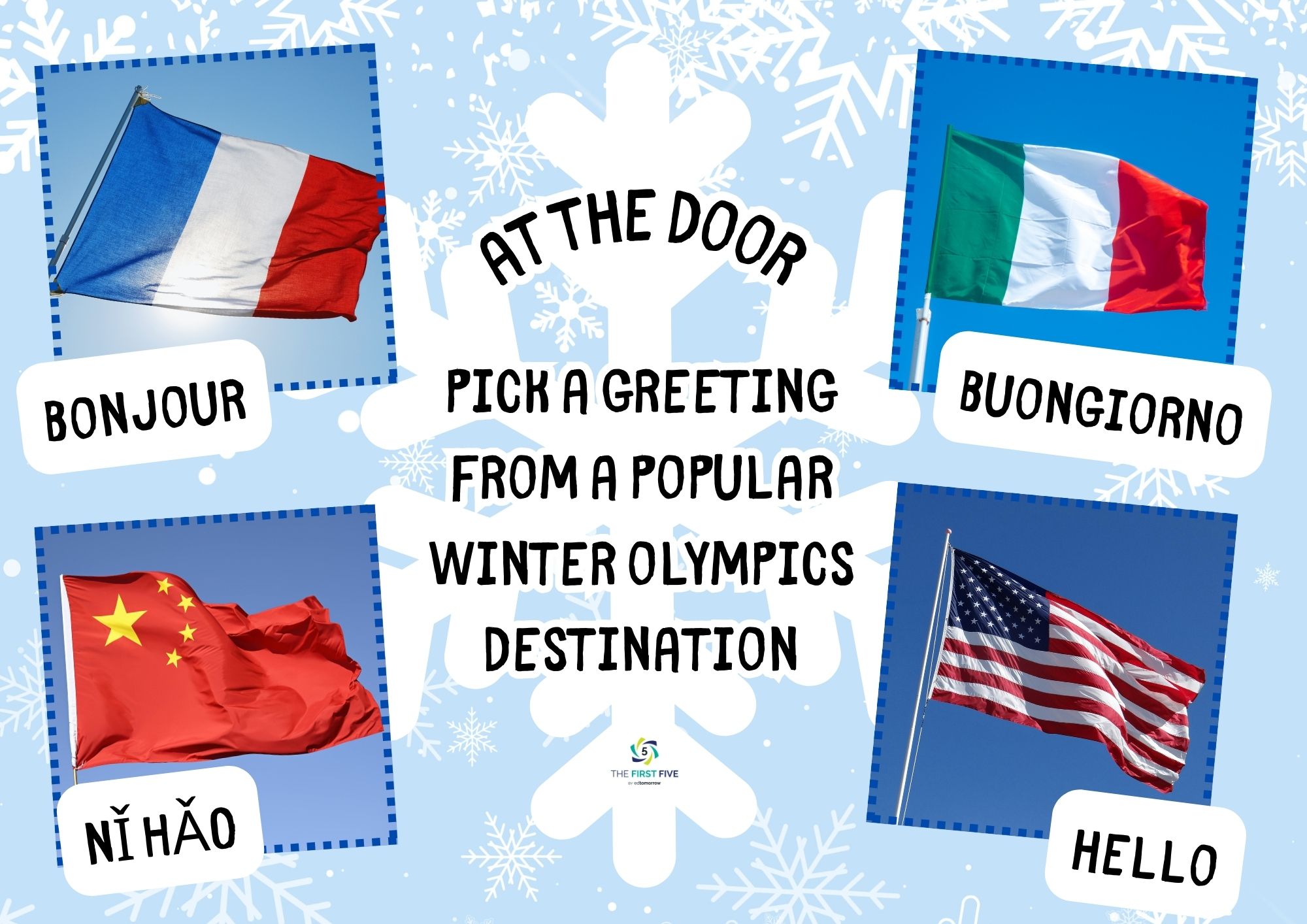 Winter Olympics Destination Greeting
