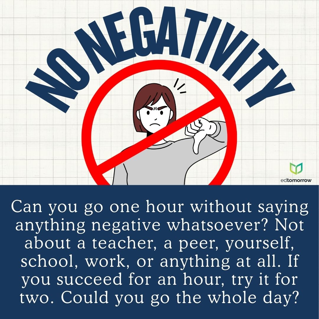 No Negativity - First Five PLUS