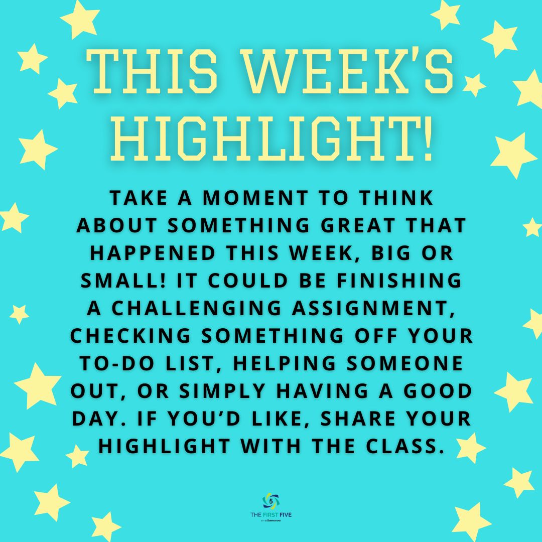 This Week’s Highlight!