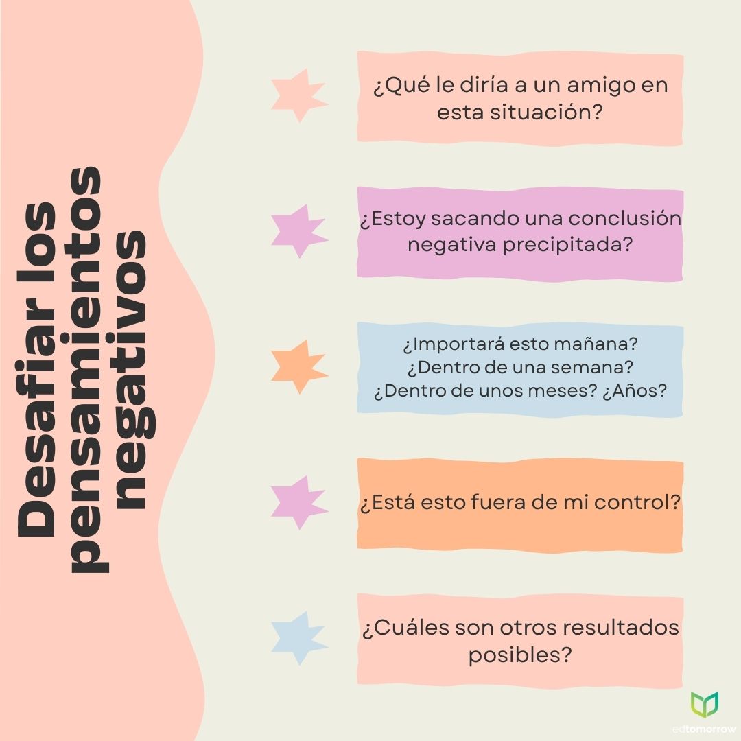 Desafía los Pensamientos Negativos