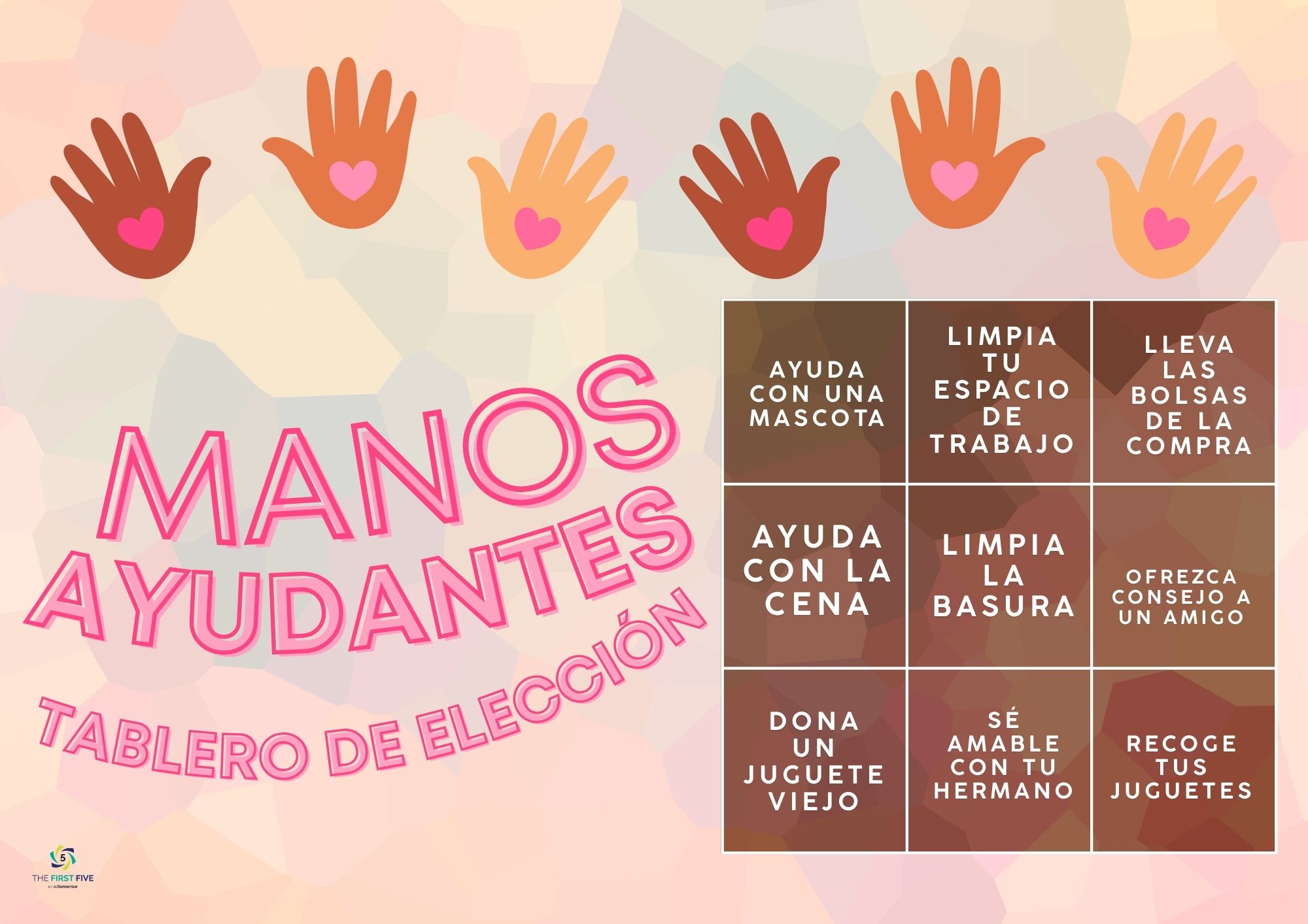 Ración Manos Tablero de Elección