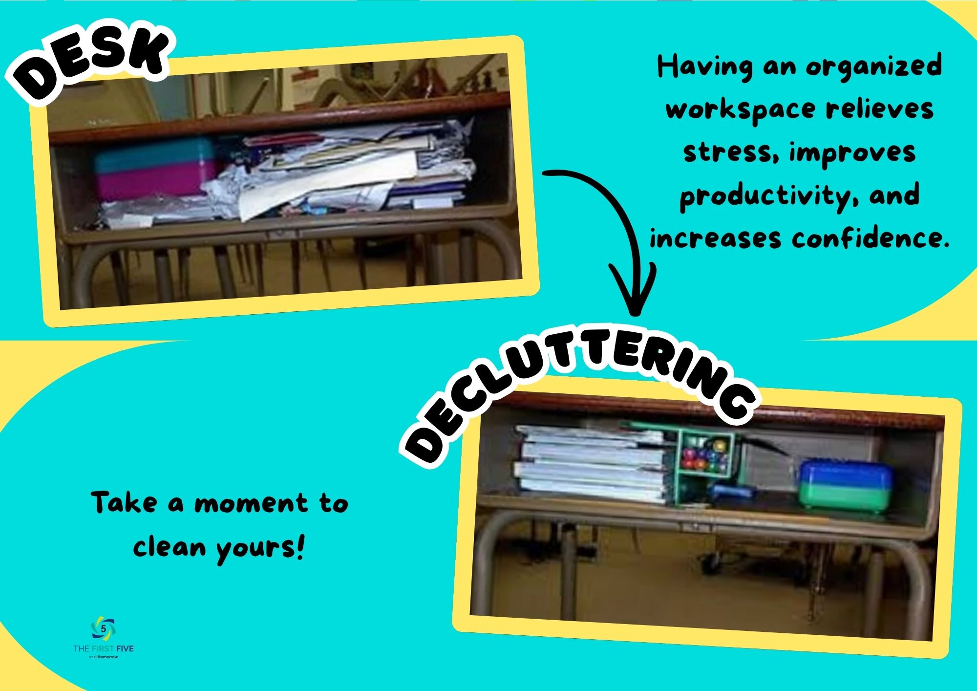 Desk Decluttering