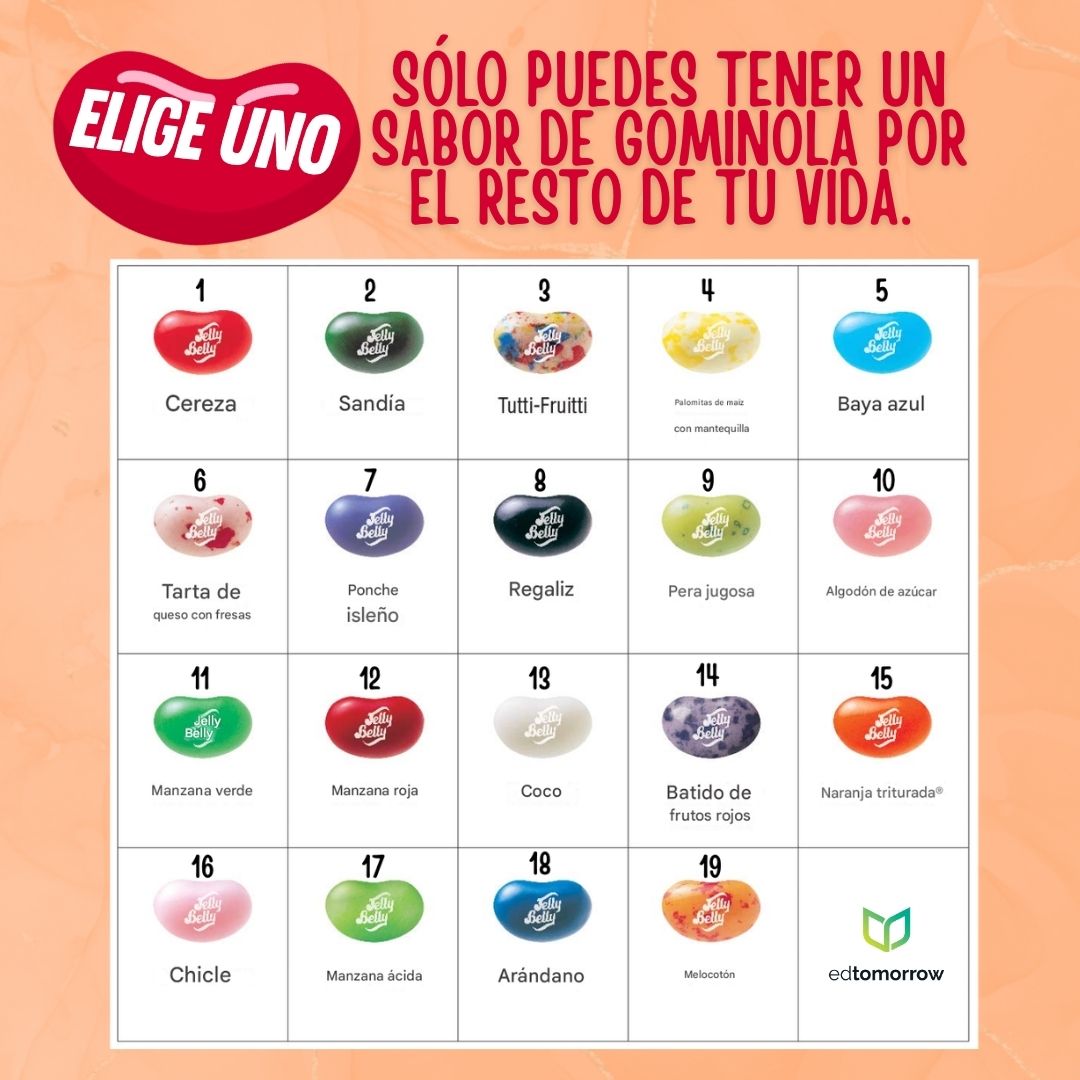 Elige solo un sabor de gomita Jelly Bean