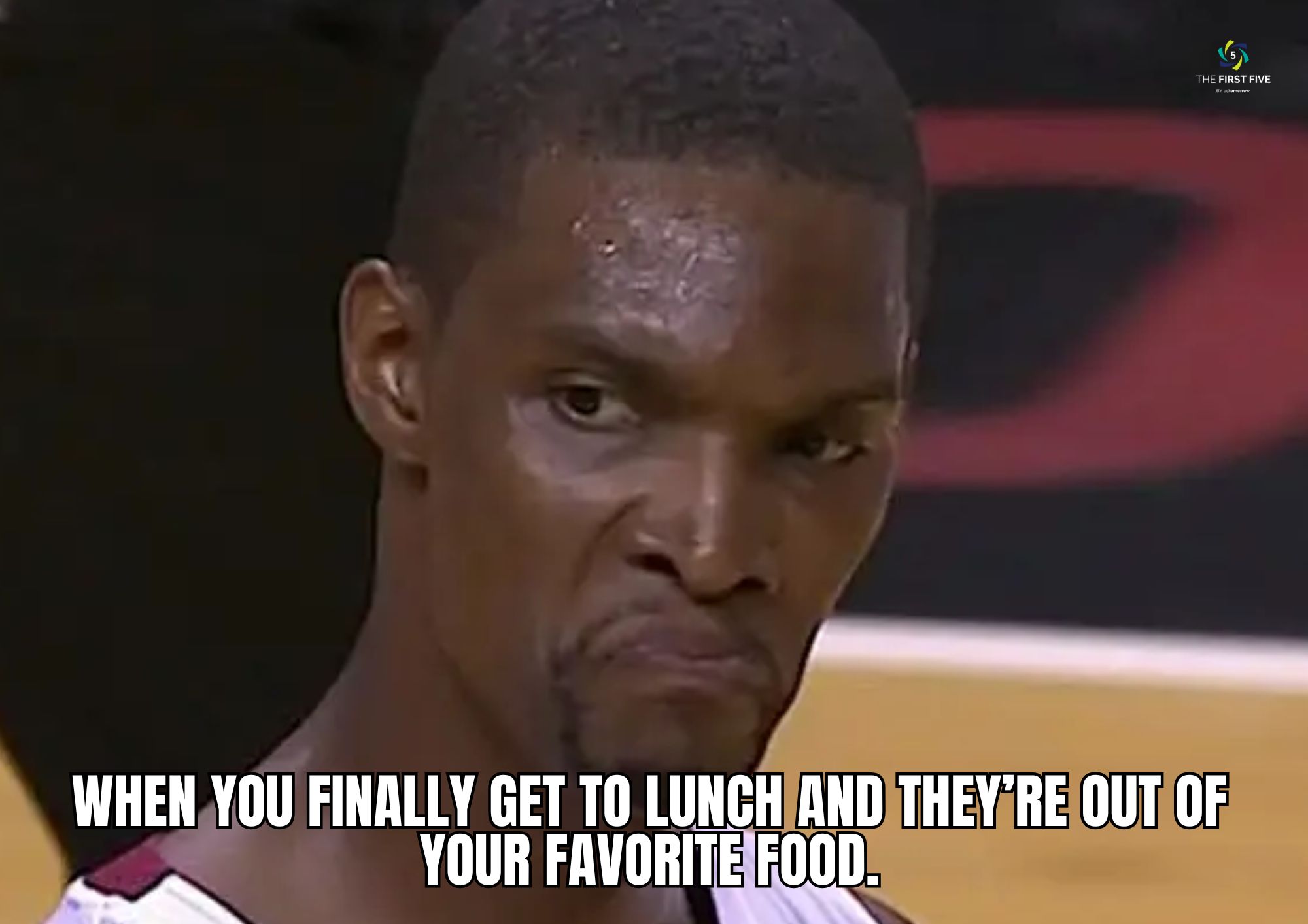 Chris Bosh Favorite Food Face