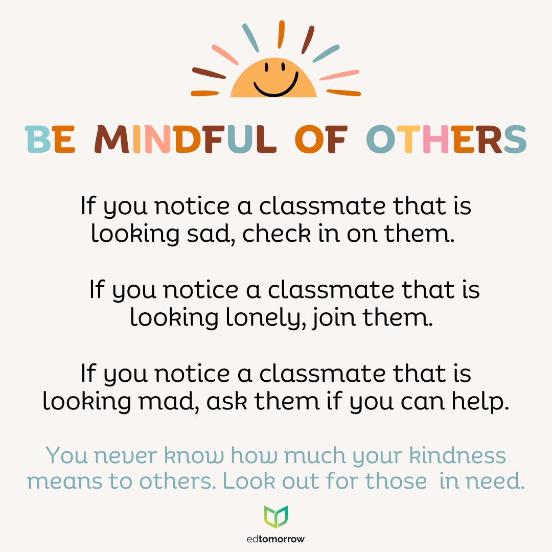 Be Mindful of Others