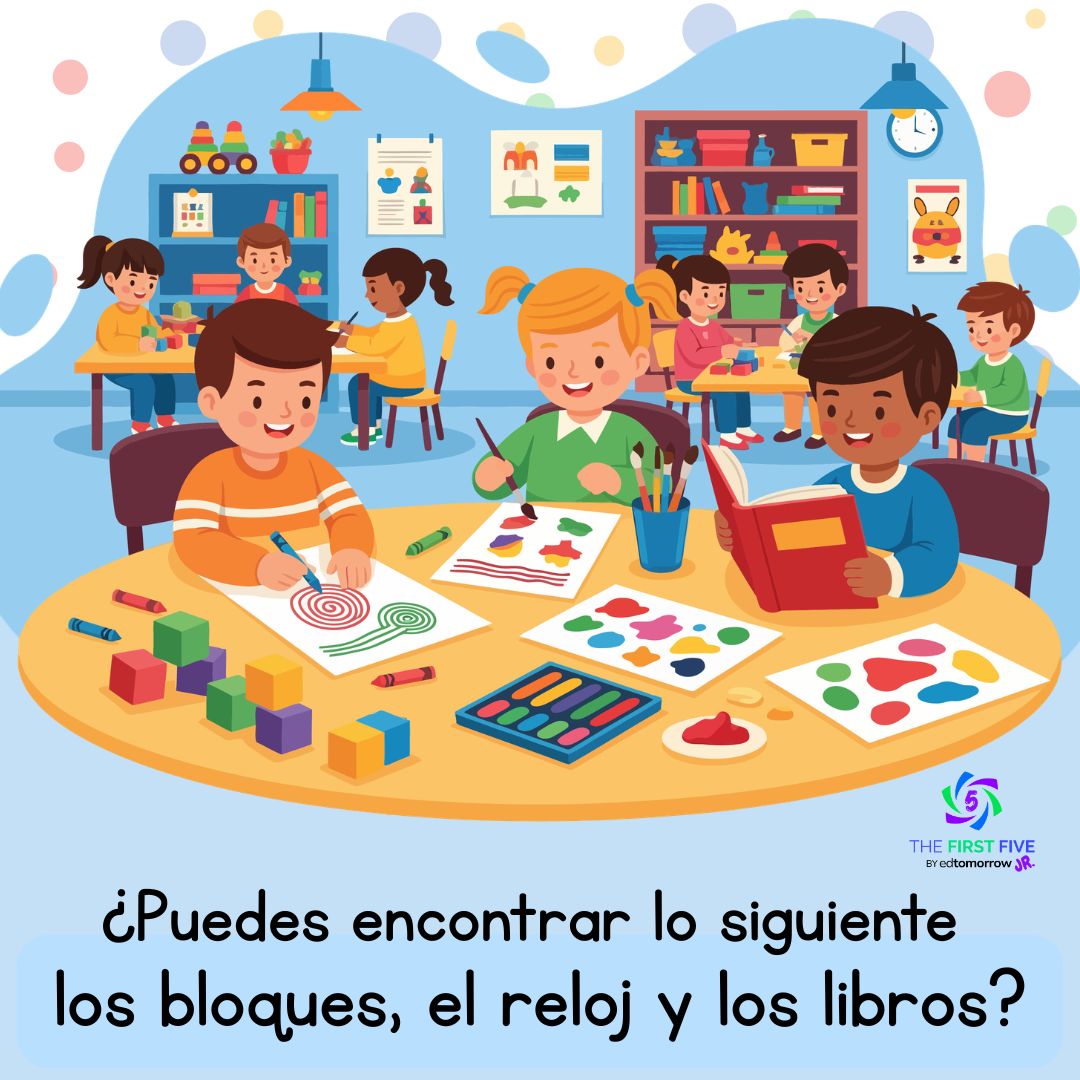 Veo Veo Bloques Reloj Libros