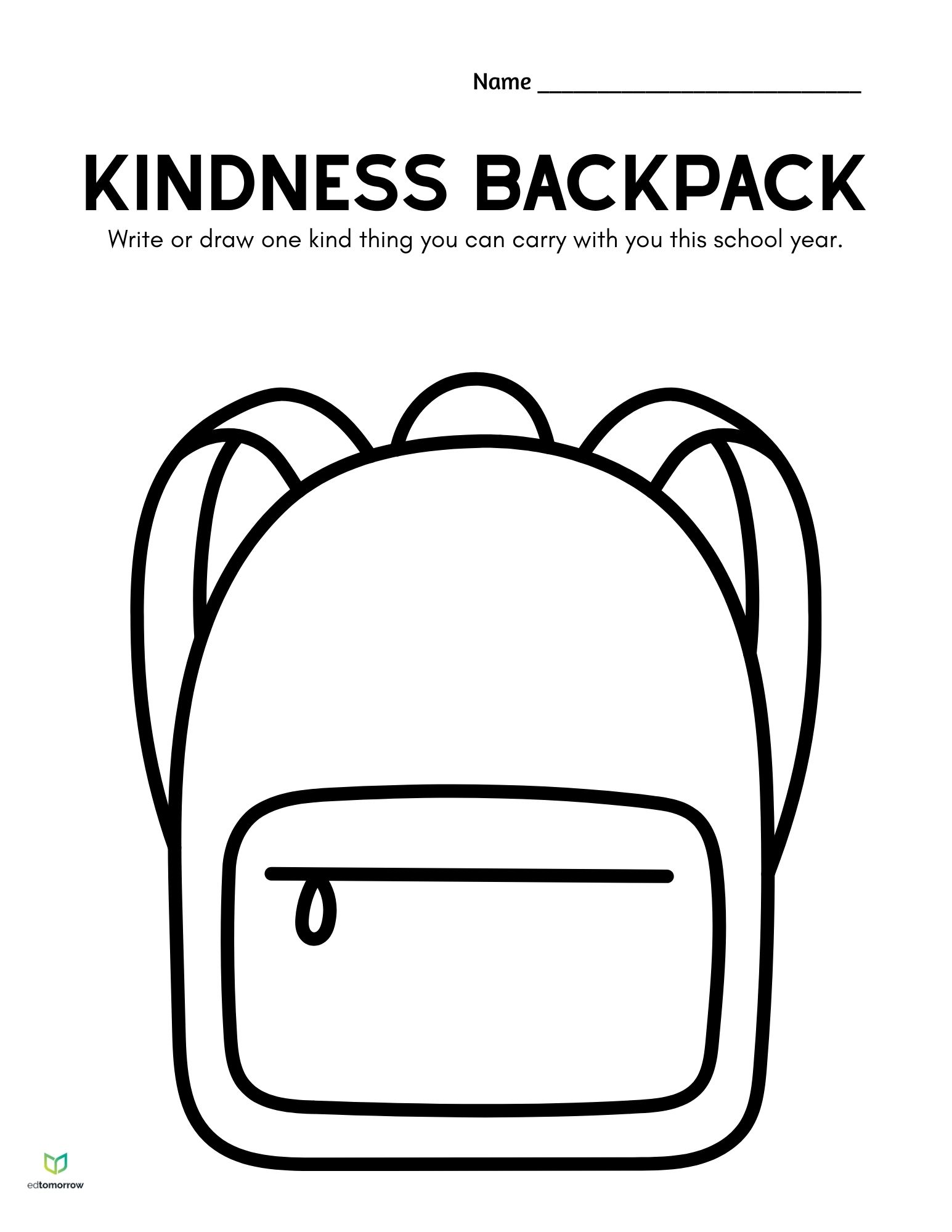 Kindness Backpack