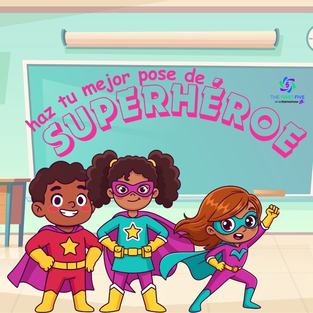 Pose de superhéroe