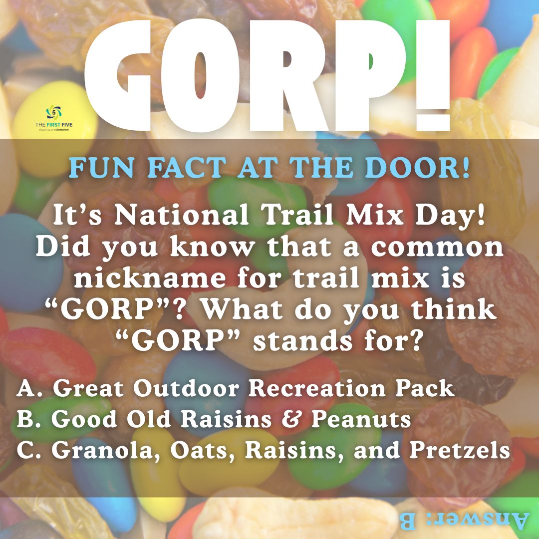 National Trail Mix Day!