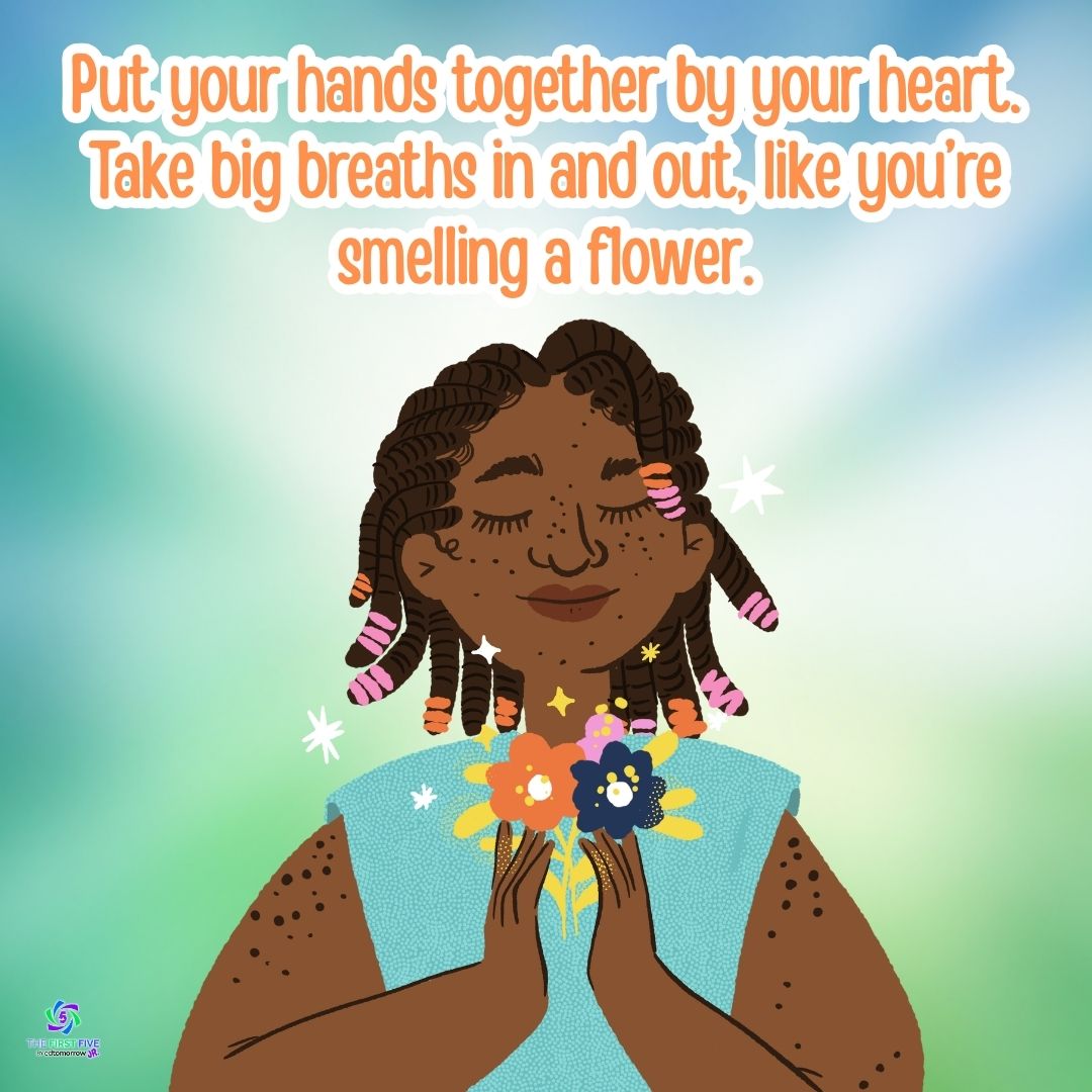 Hands Together Flower Smell
