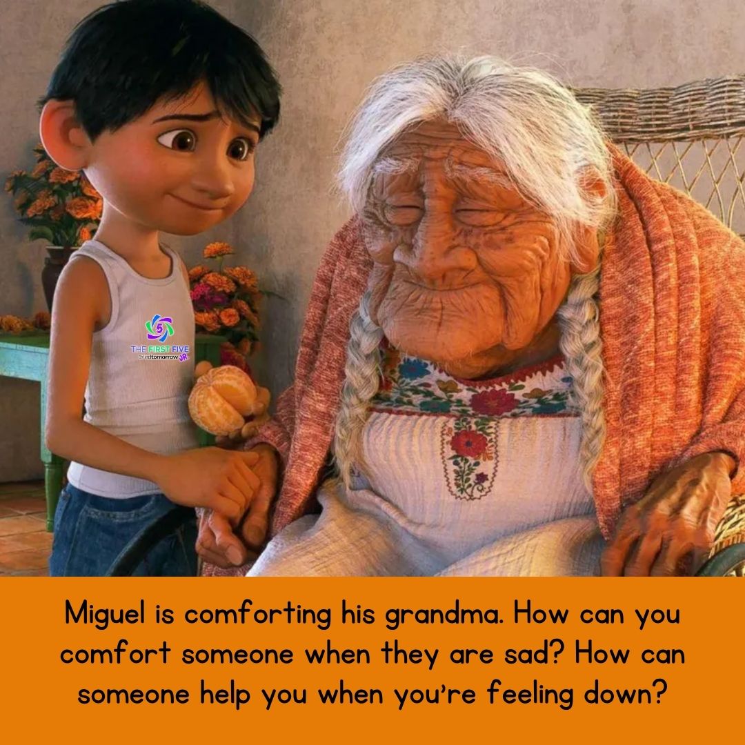 Coco Comforting Grandma