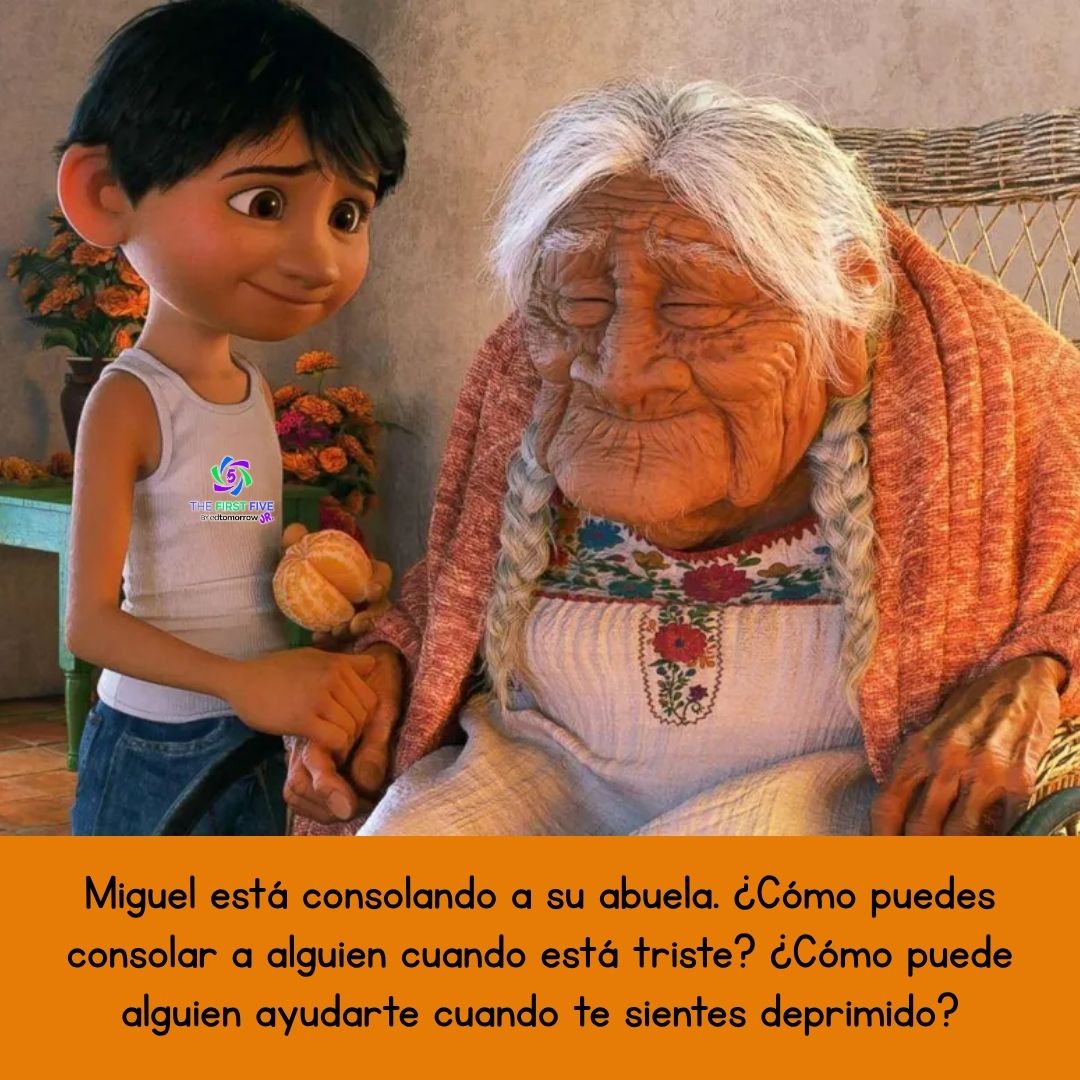 Coco Consolando a la Abuela