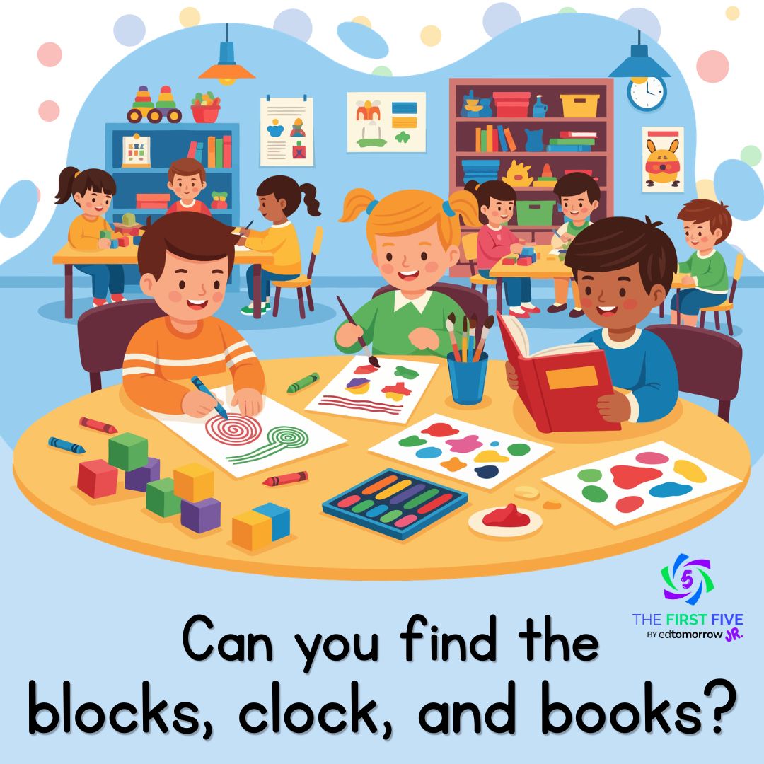 I Spy Blocks Clock Books