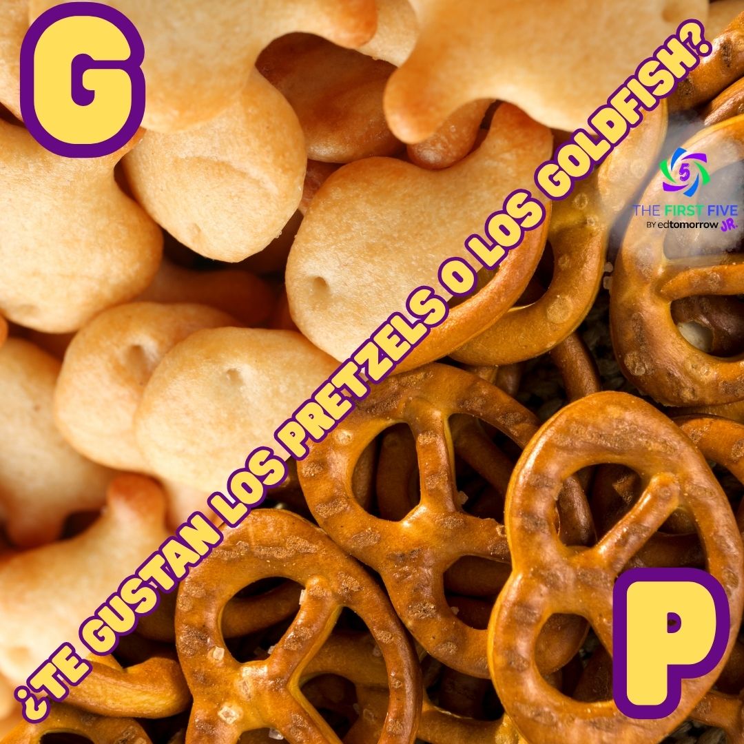 ¿Te gustan los pretzels o los goldfish?