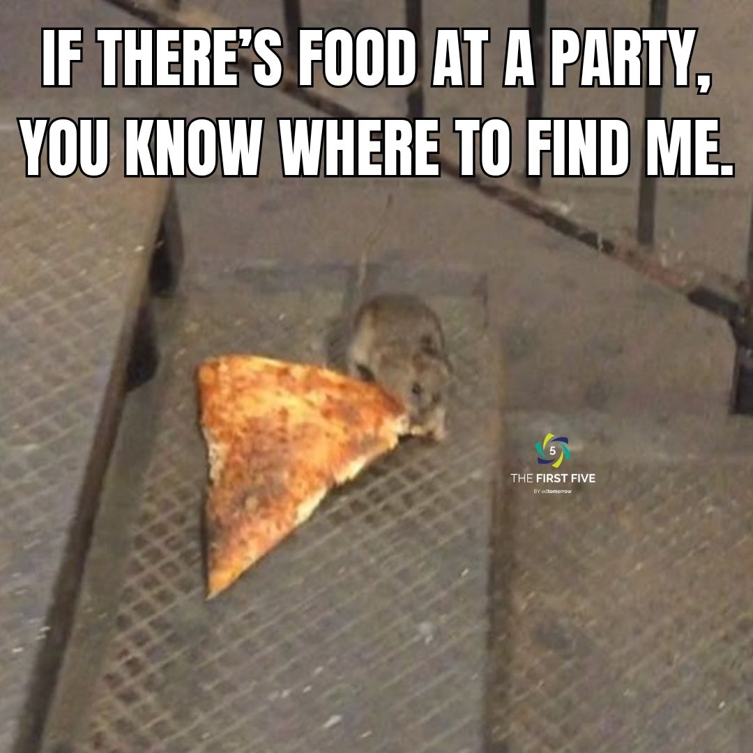 Pizza Rat Party Food