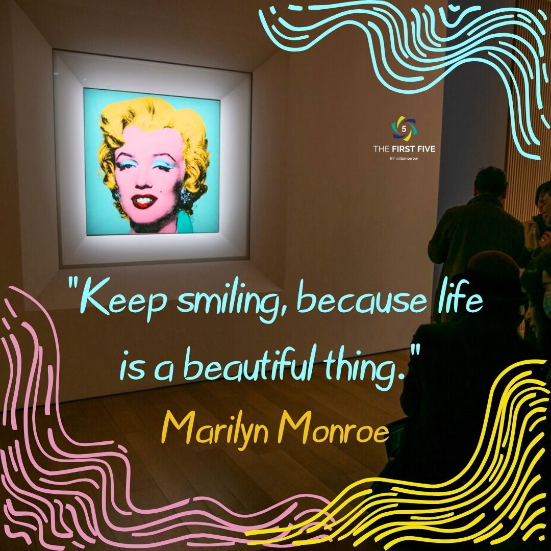 Marilyn Monroe Keep Smiling