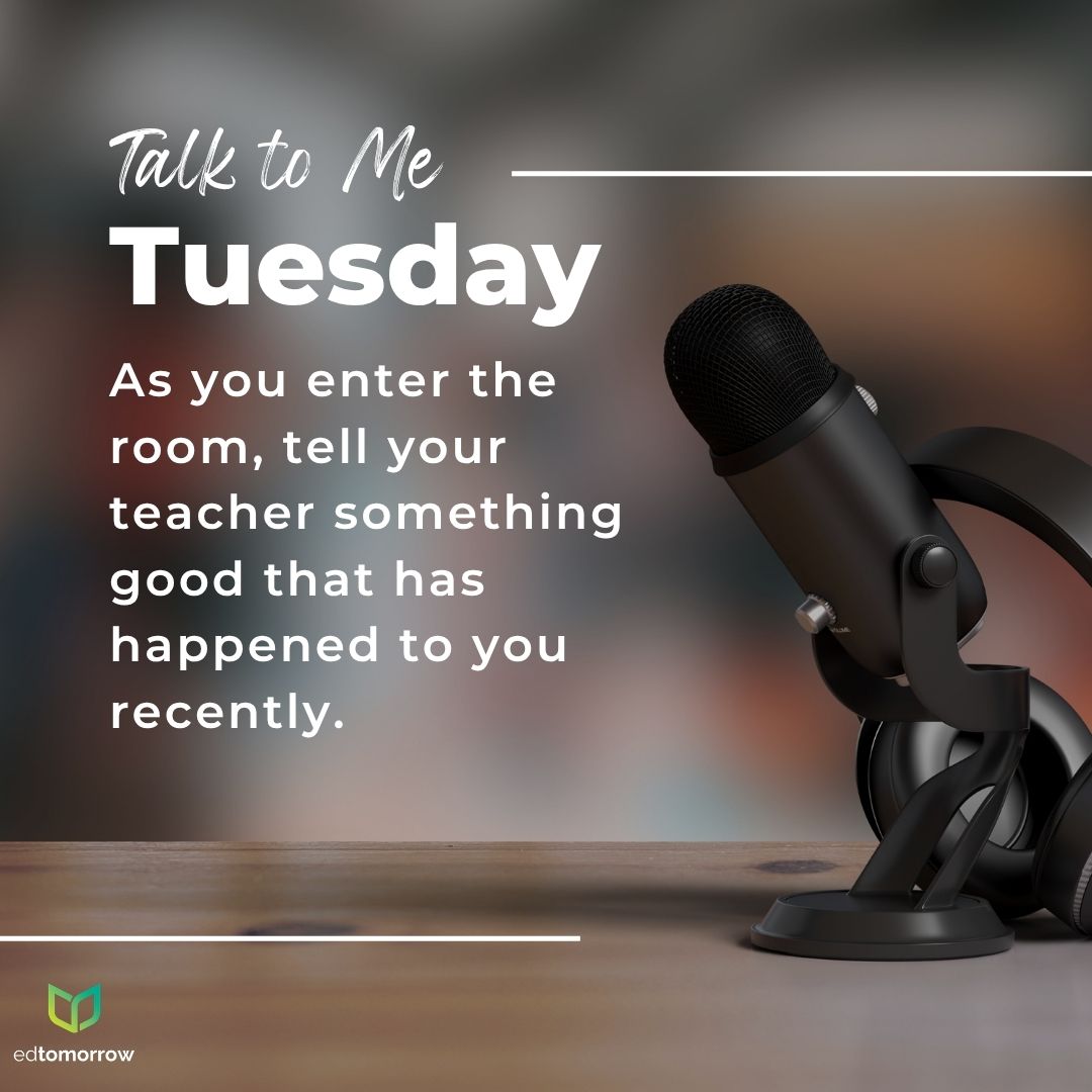 Talk to Me Tuesday